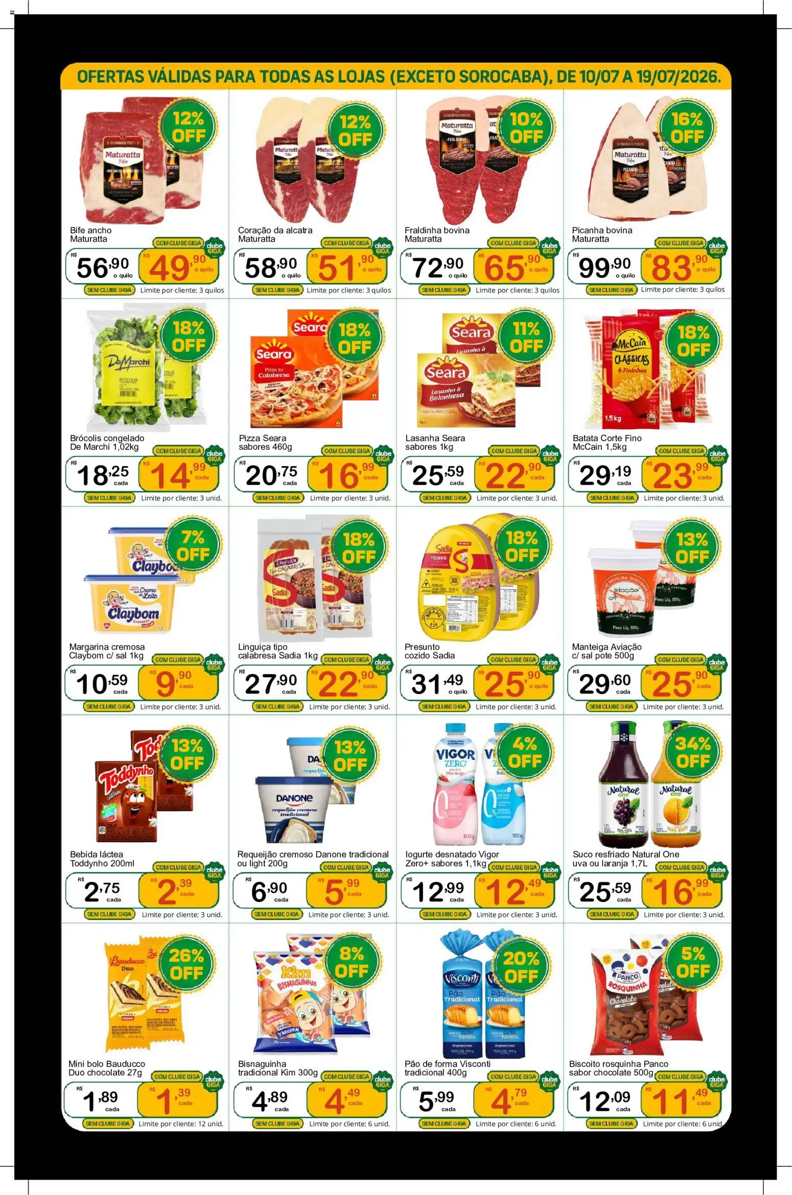 GIGA Atacado Folheto - válido de 10/07/2026 | Página: 2 | Produtos: Fraldinha, Creme, Lasanha, Bebida