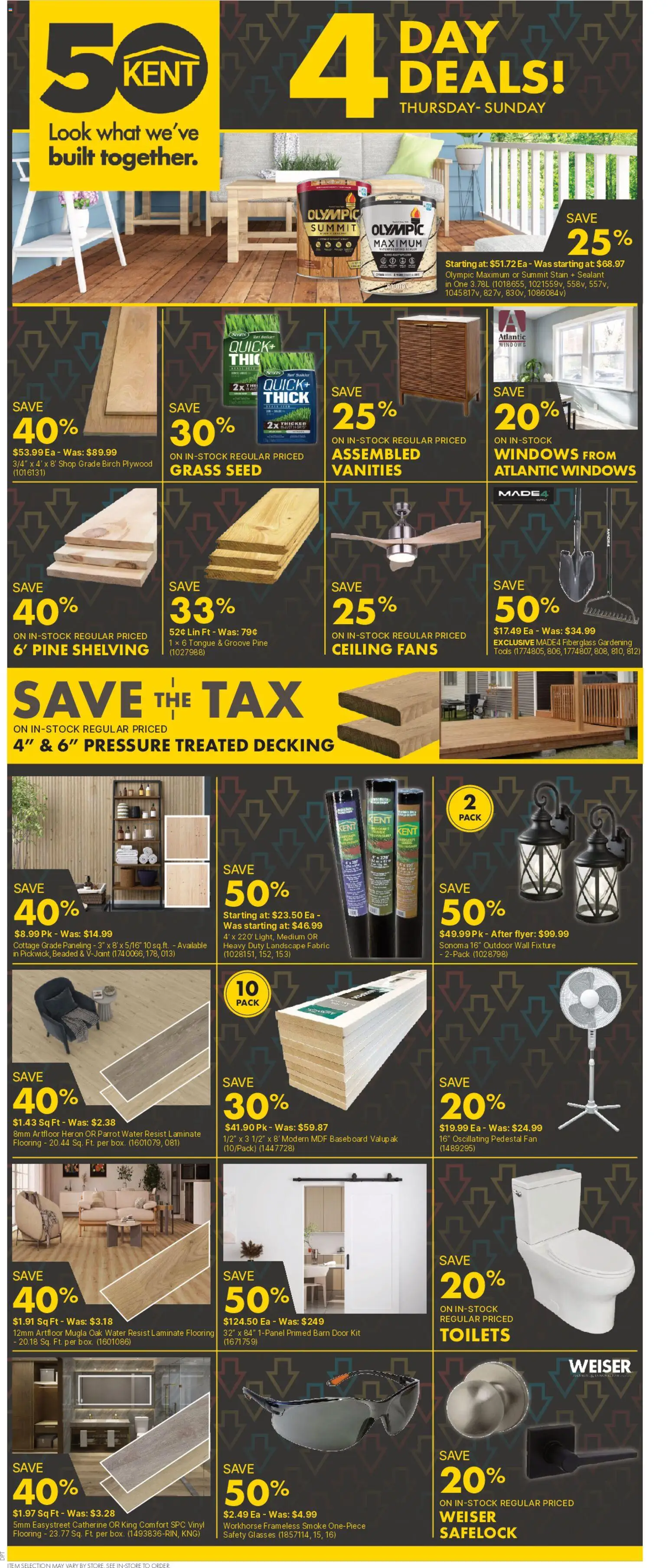 Kent flyer valid from Jul 30, 2026 | Page: 1 | Products: Glasses, Fan