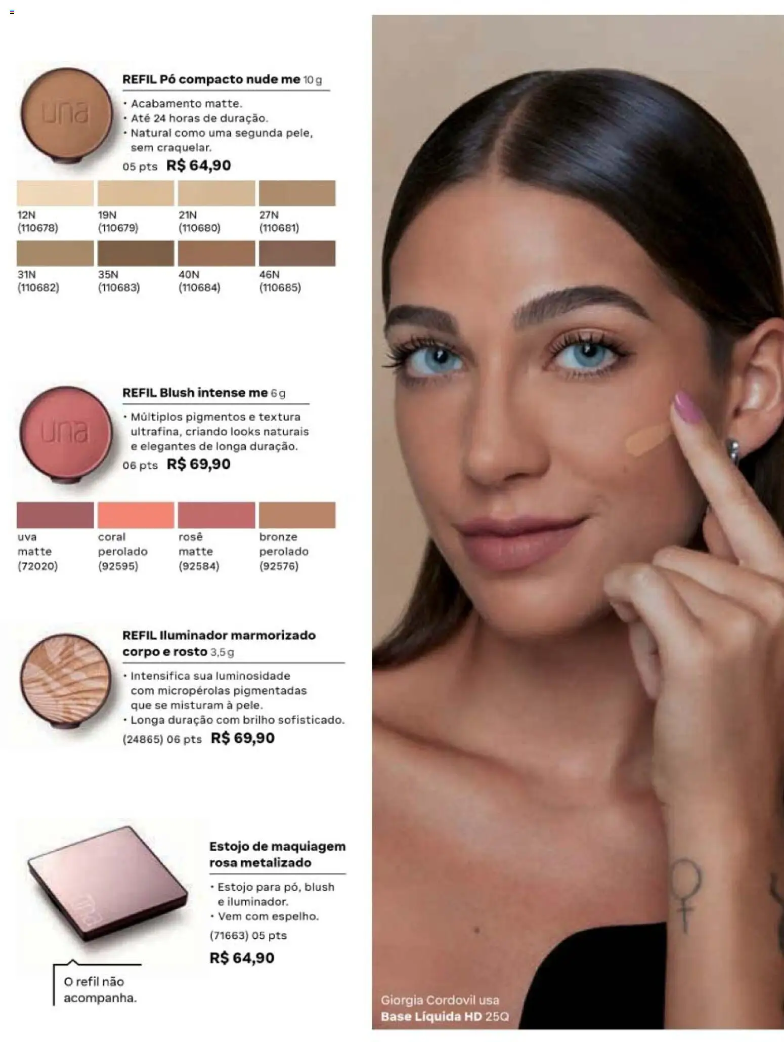 Natura Folheto - válido de 19/07/2026 | Página: 76 | Produtos: Maquiagem, Pó, Blush, Iluminador