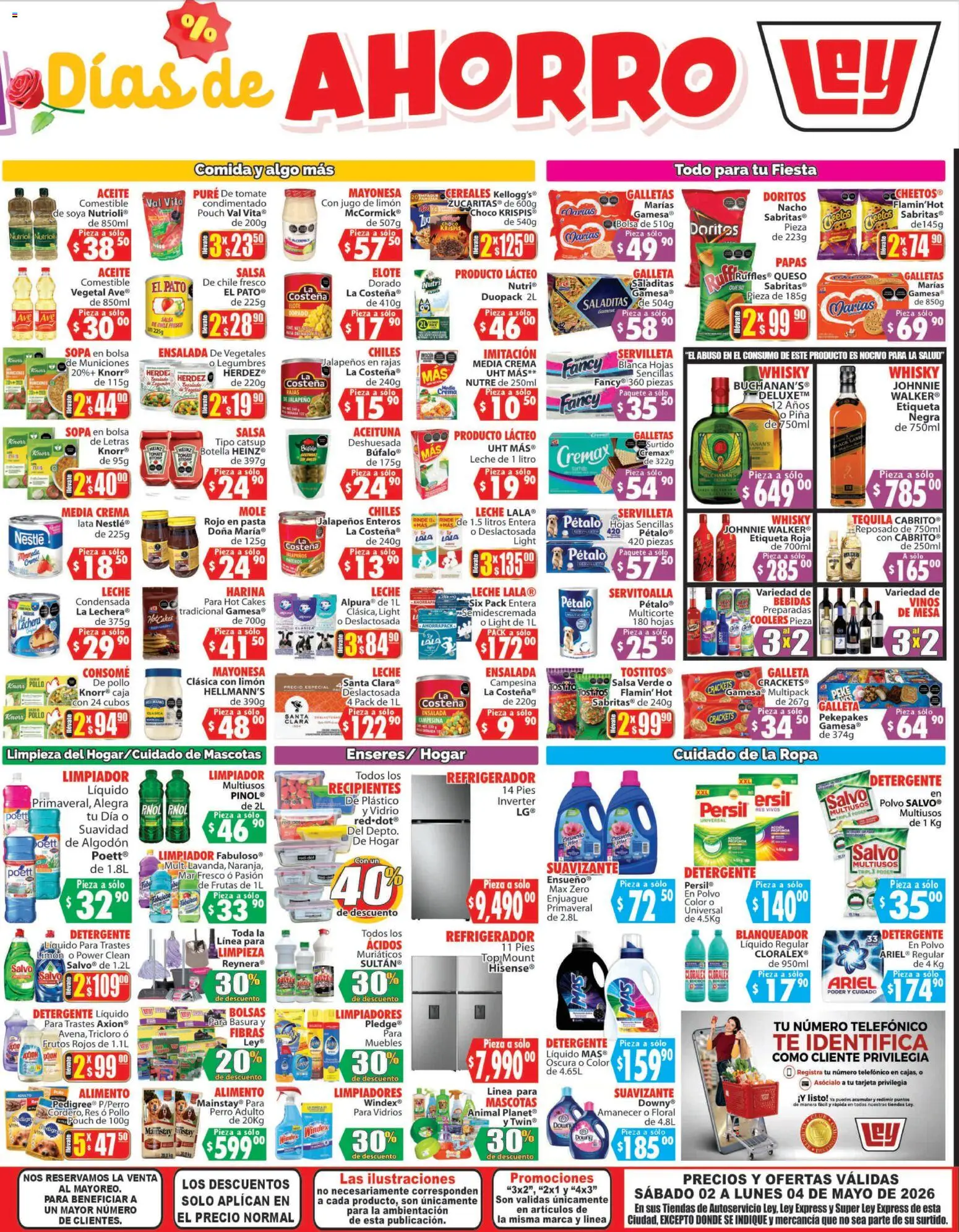 Nuevas ofertas de Casa Ley válidas en toda la República Mexicana desde el 02.05.2026. ¡Encuentra las mejores ofertas en Casa Ley folleto Autoservicio La Paz, BCS! | Página: 4 | Productos: Limón, Ensalada, Mesa, Té