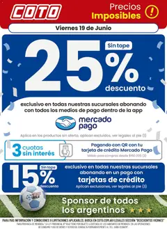 Vista previa Coto - Descuento válido desde el 19.06.2026