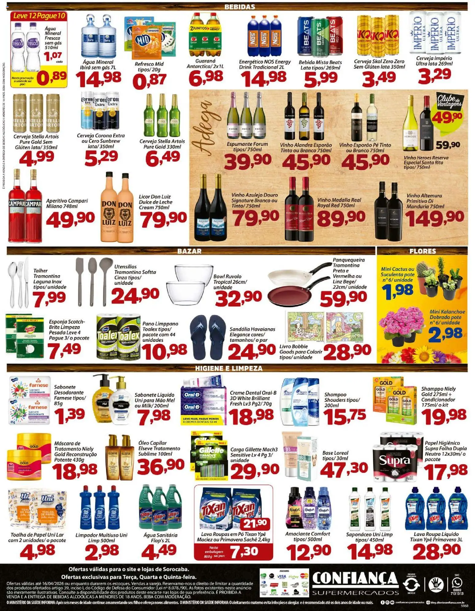 Confiança Folheto - válido de 14.04.2026 | Página: 4 | Produtos: Limpador multiuso, Guaraná, Livro, Azulejo