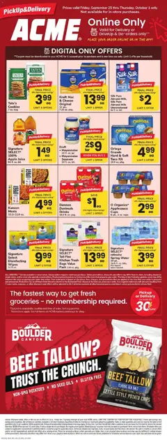 Preview of Acme weekly ads valid from 09/25/2026