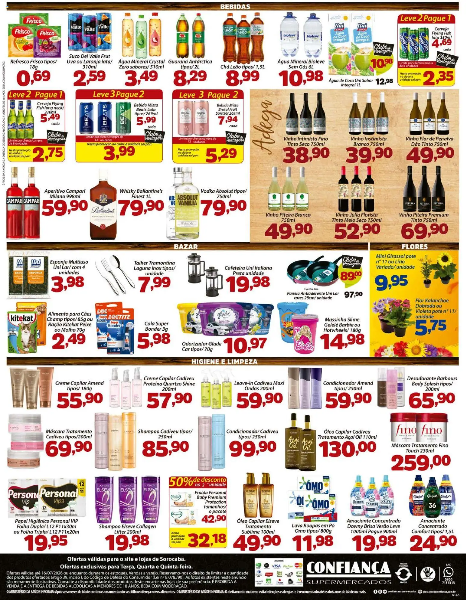 Confiança Folheto - válido de 14/07/2026 | Página: 4 | Produtos: Coco, Condicionador, Chá, Campari