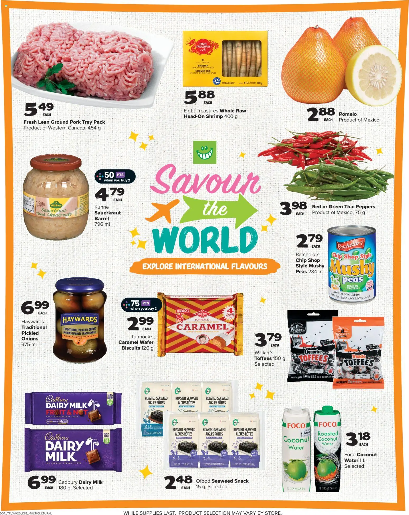 Thrifty Foods flyer valid from Oct 1, 2026 | Page: 13 | Products: Coconut, Water, Sauerkraut, Milk