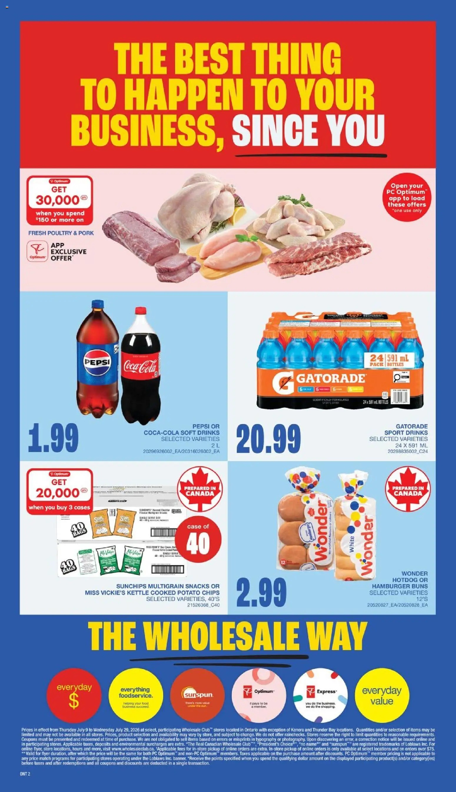 Wholesale Club flyer valid from Jun 18, 2026 | Page: 7 | Products: Chips, PC, Bakery, Chocolate