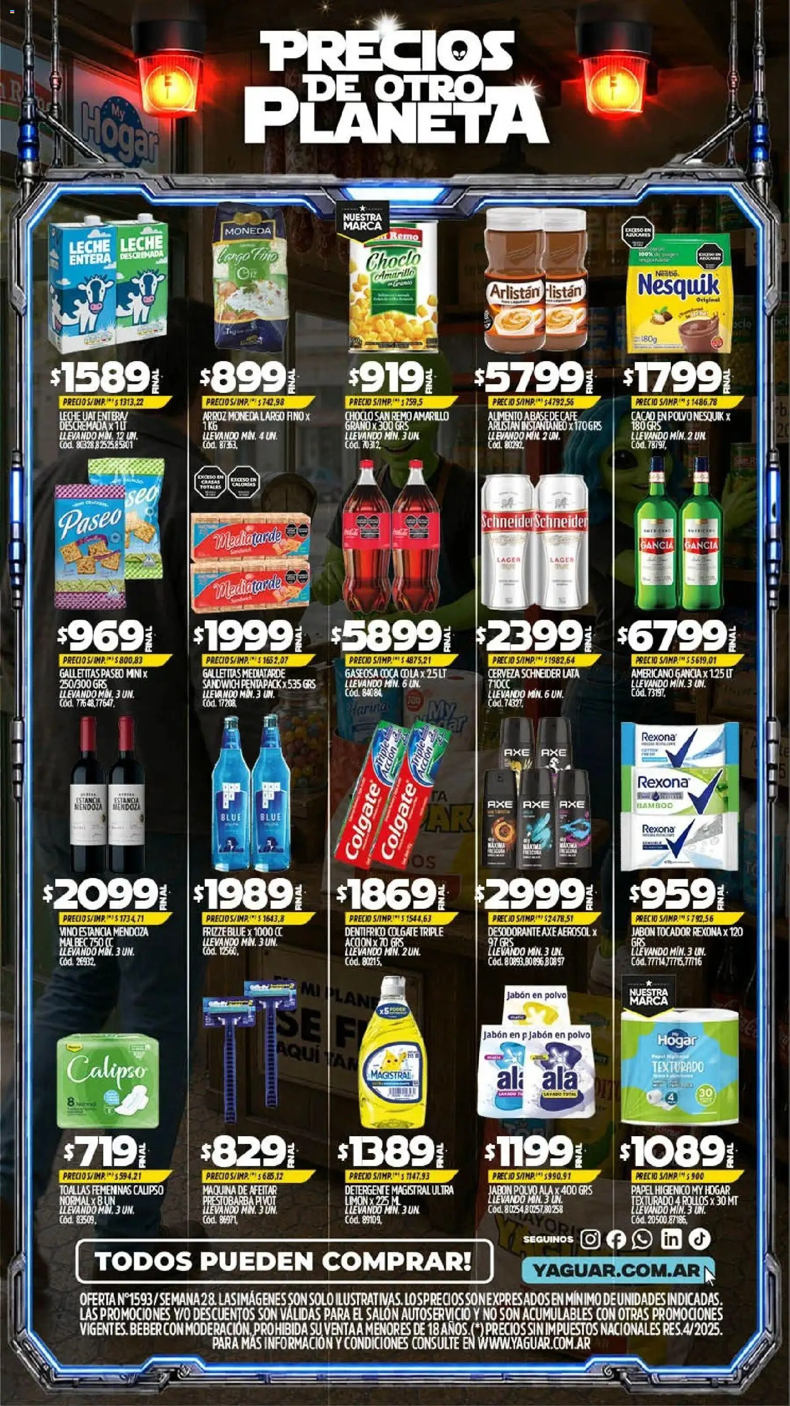 Yaguar - Oferta Semanal Trelew │ válido desde el 06/07/2026 | Página: 2 | Productos: Galletitas, Harina, Jabón, Cerveza