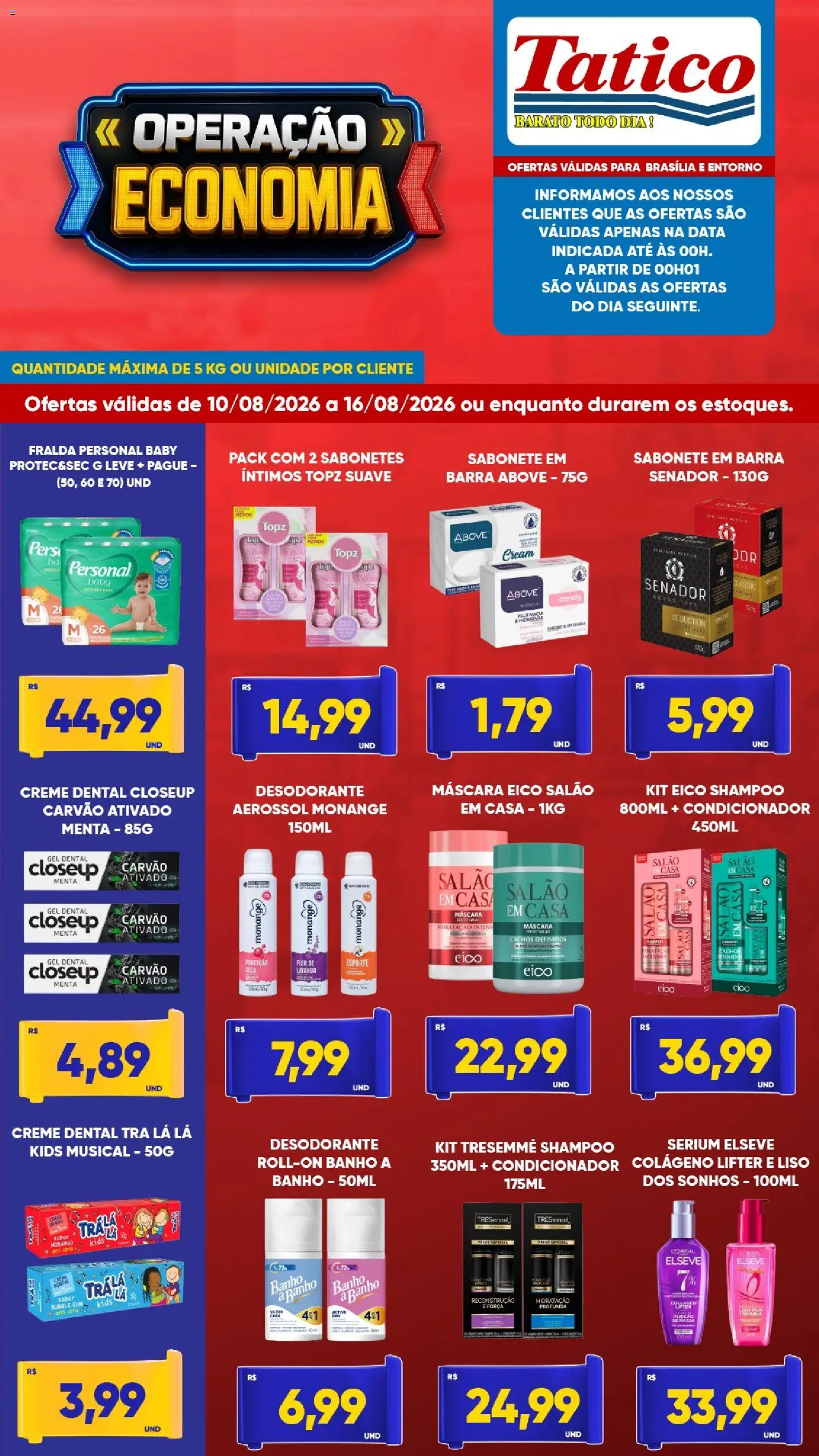 Tatico Folheto - válido de 10/08/2026 | Página: 7 | Produtos: Shampoo, Colágeno, Desodorante, Creme