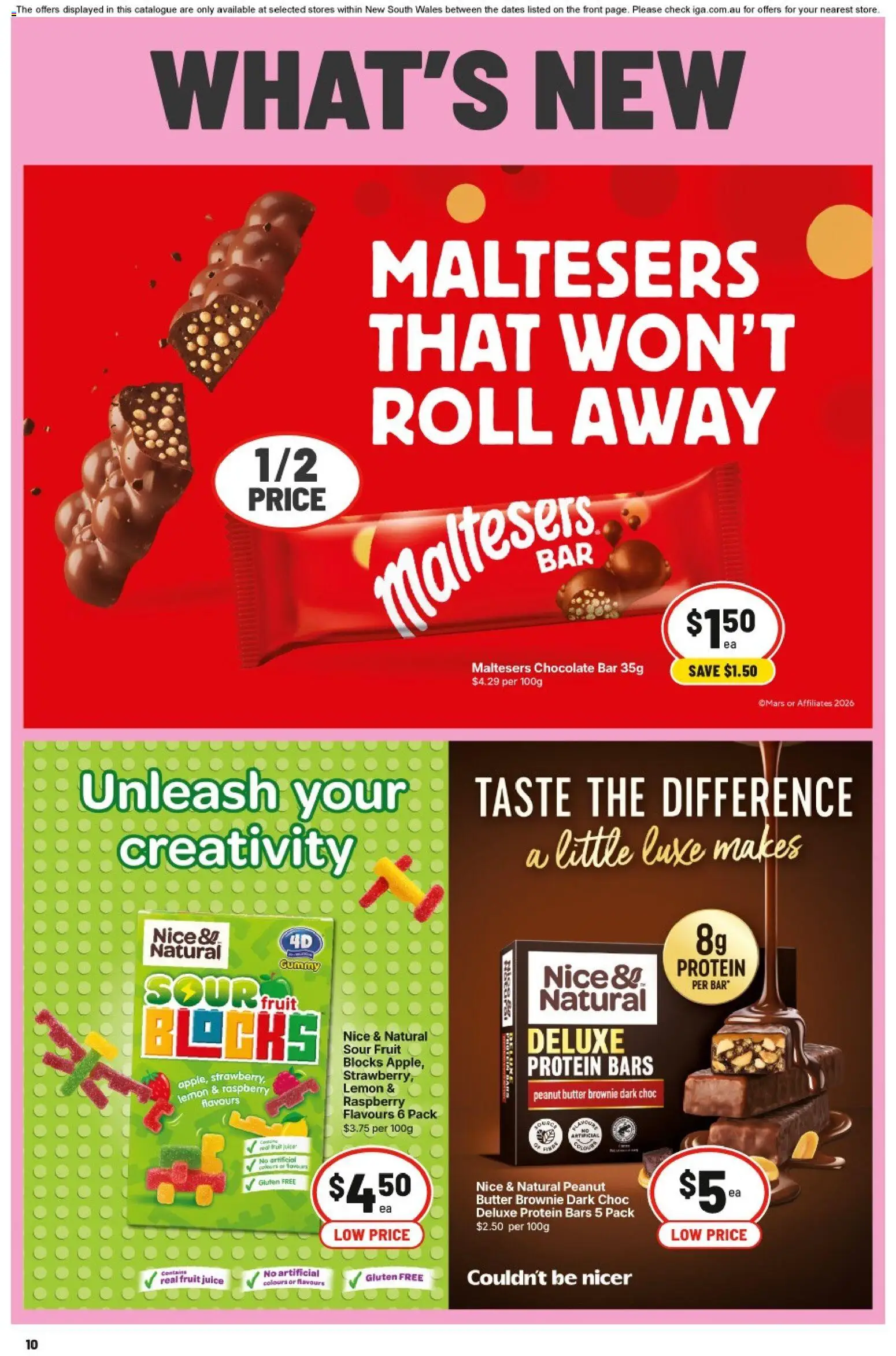 IGA catalogue - valid from 08/07/2026 | Page: 10 | Products: Butter, Juice, Lemon, Raspberry