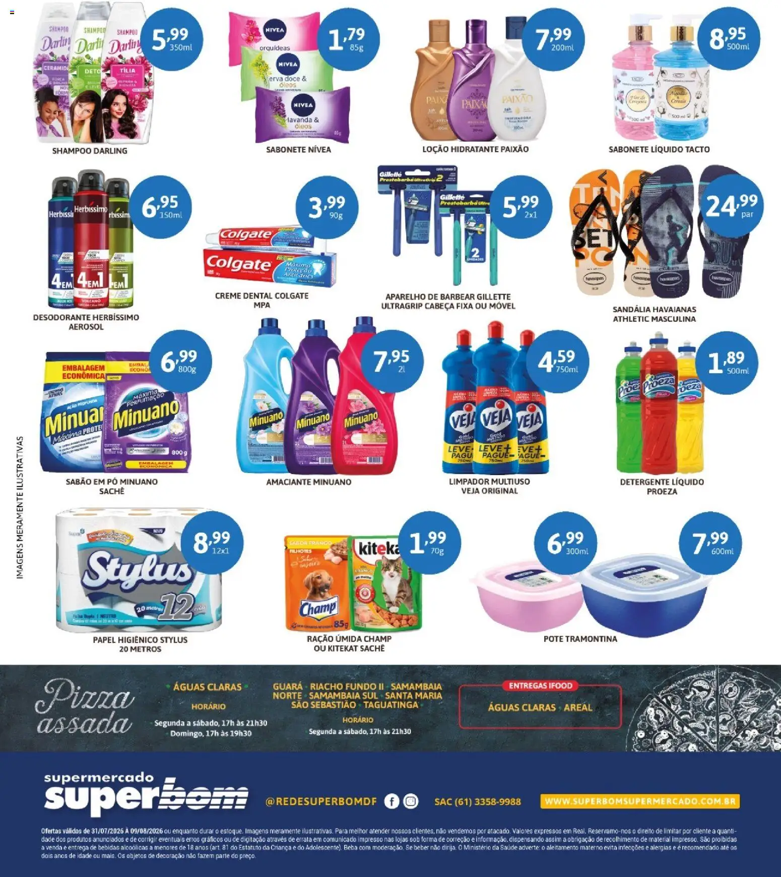 Superbom Folheto - válido de 31/07/2026 | Página: 4 | Produtos: Limpador multiuso, Sabão em pó, Detergente, Frango