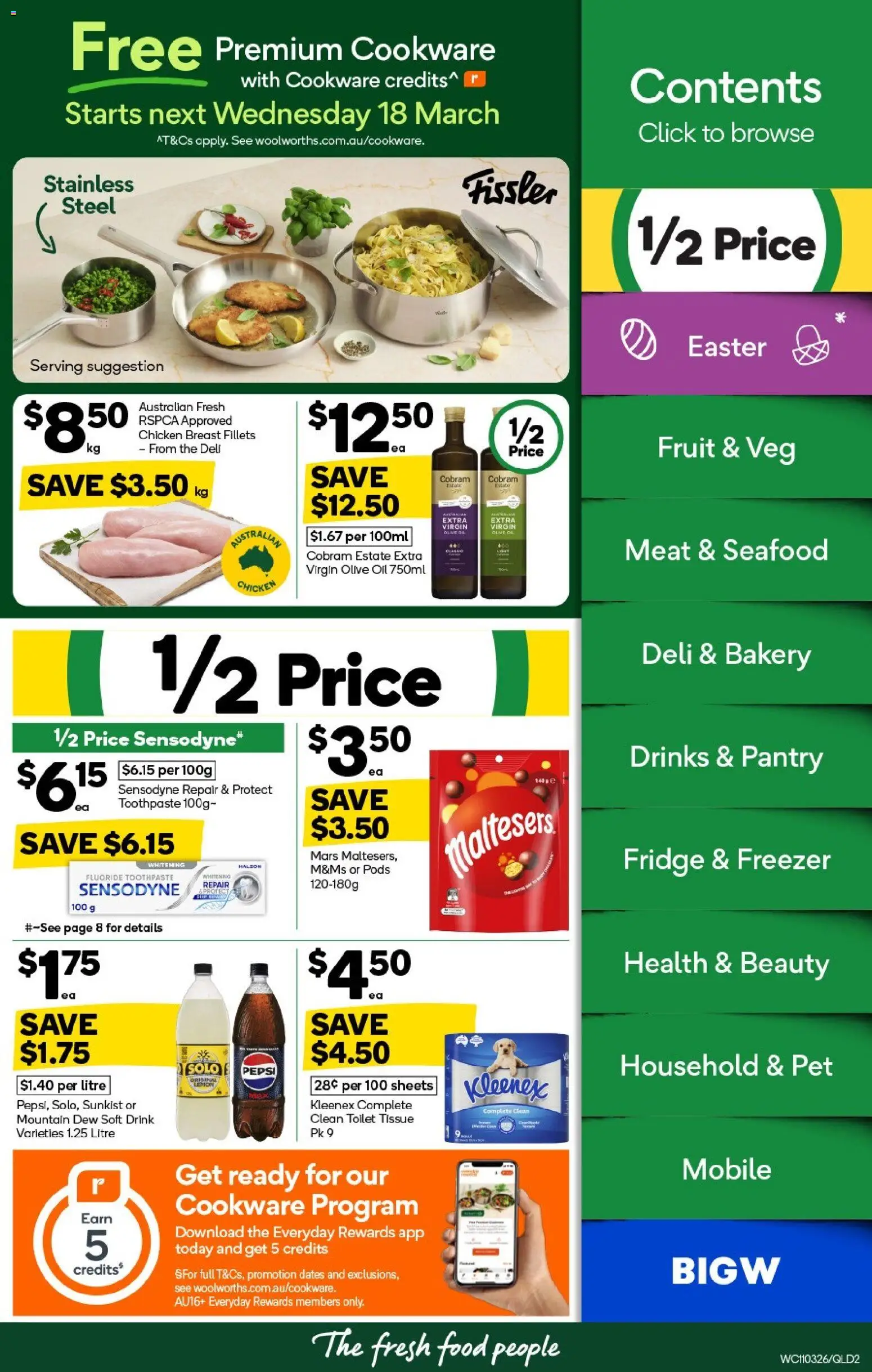 Woolworths catalogue - valid from 11.03.2026 | Page: 2 | Products: Household, Toothpaste, Olive oil, Mobile
