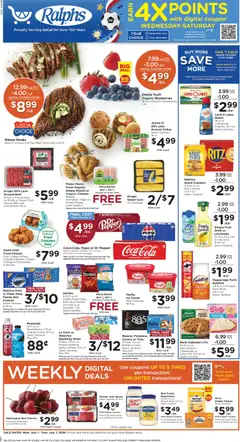 Preview of Ralphs weekly ads valid from 07/01/2026 | Page: 1 | Products: Corn, Butter, Cookies, Blueberries