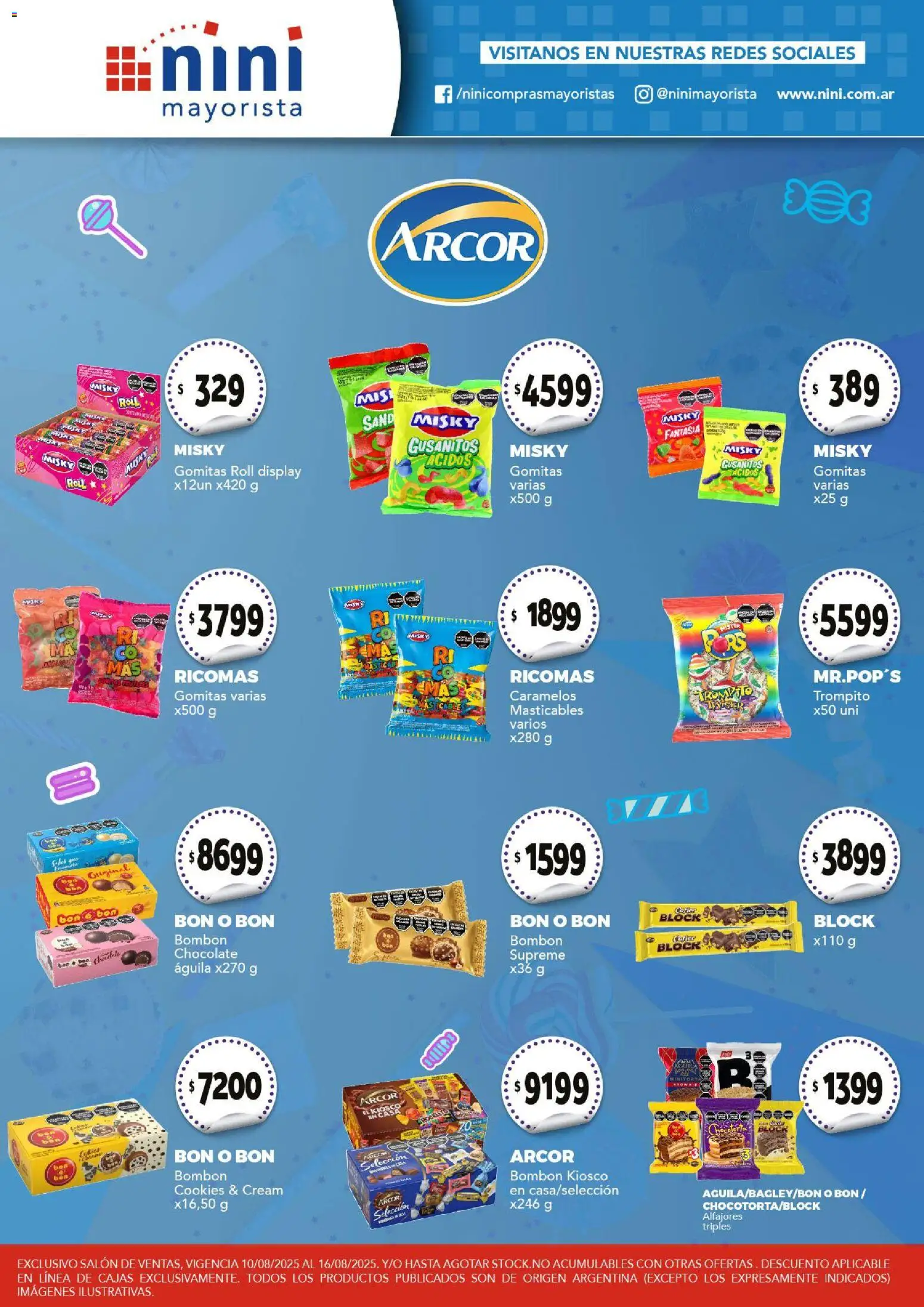 NINI Mayorista ofertas │ válido desde el 10/08/2026 | Página: 35 | Productos: Gomitas, Chocolate
