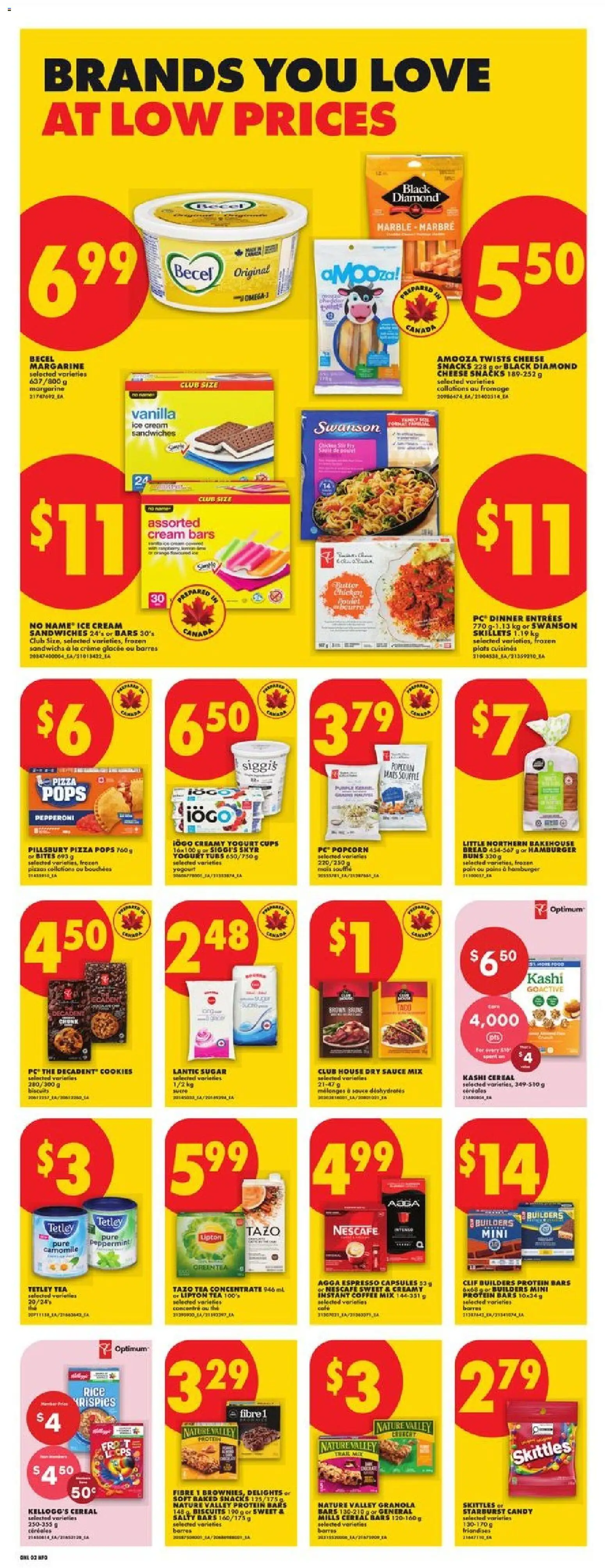 No Frills flyer valid from Jul 9, 2026 | Page: 6 | Products: Tea, Ice cream, Bread, Coffee