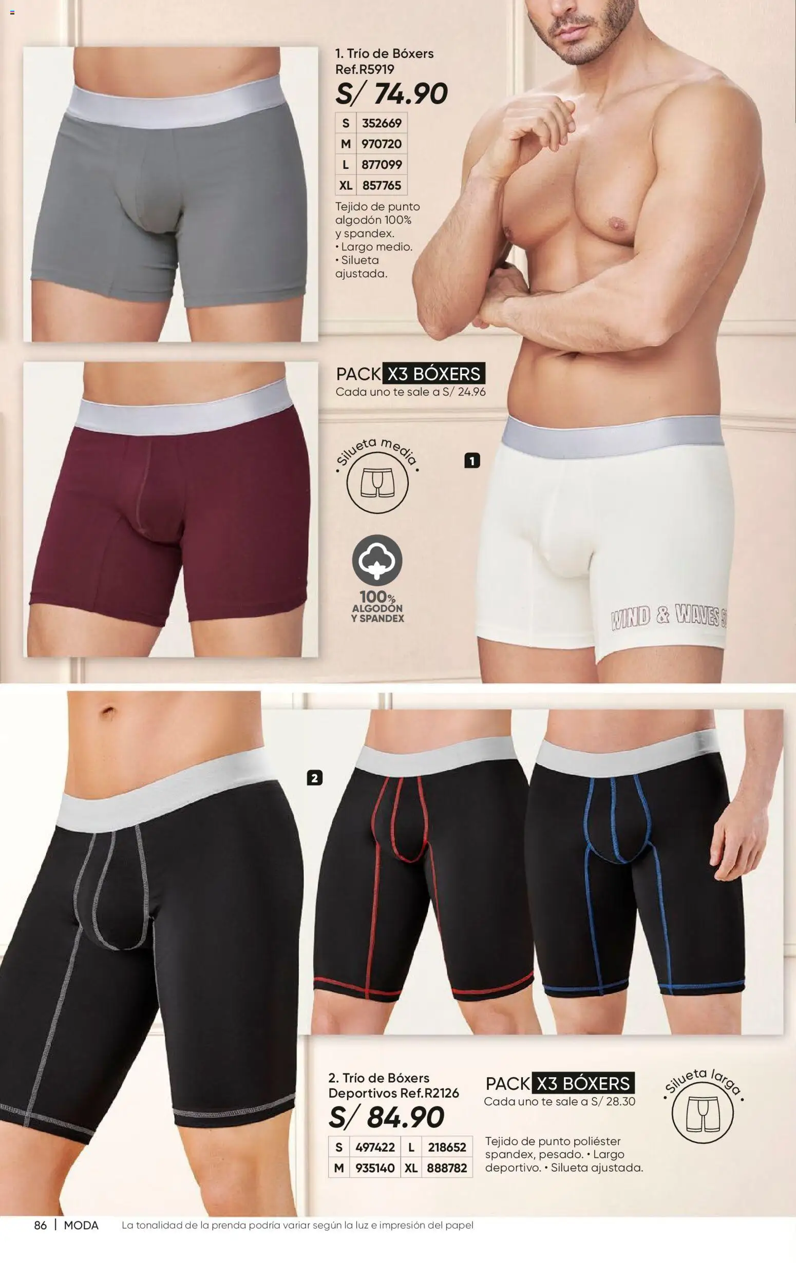 Catálogo Azzorti válido desde 31/08/2026 | Página: 92 | Productos: Té, Boxers, Algodón