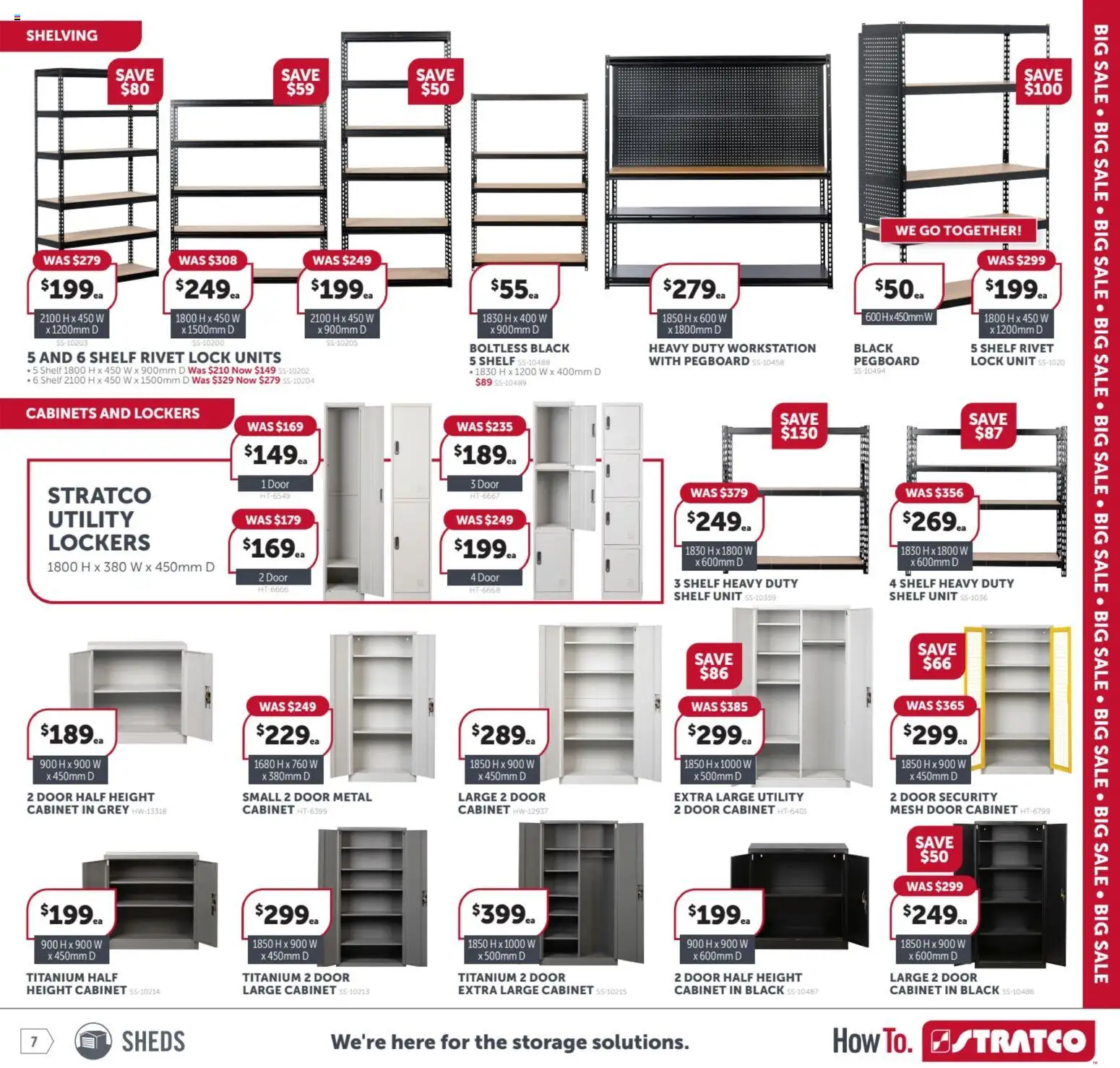Stratco catalogue - valid from 06.03.2026 | Page: 7 | Products: Cabinet, Shelf, Door