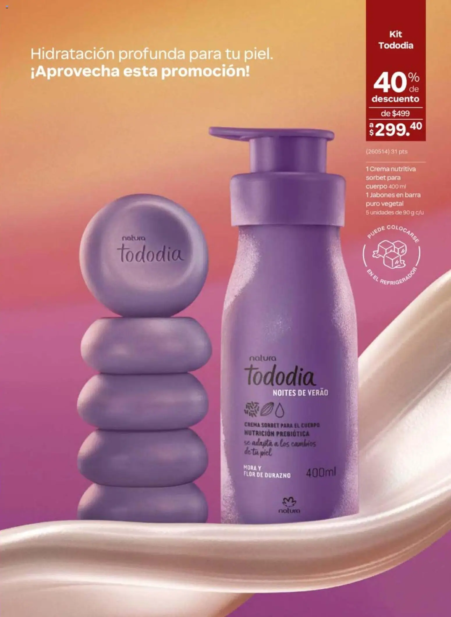 Nuevas ofertas de Natura válidas en toda la República Mexicana desde el 10/07/2026. ¡Encuentra las mejores ofertas en Natura campaña 11 2026! | Página: 93 | Productos: Refrigerador, Durazno, Crema, Barra