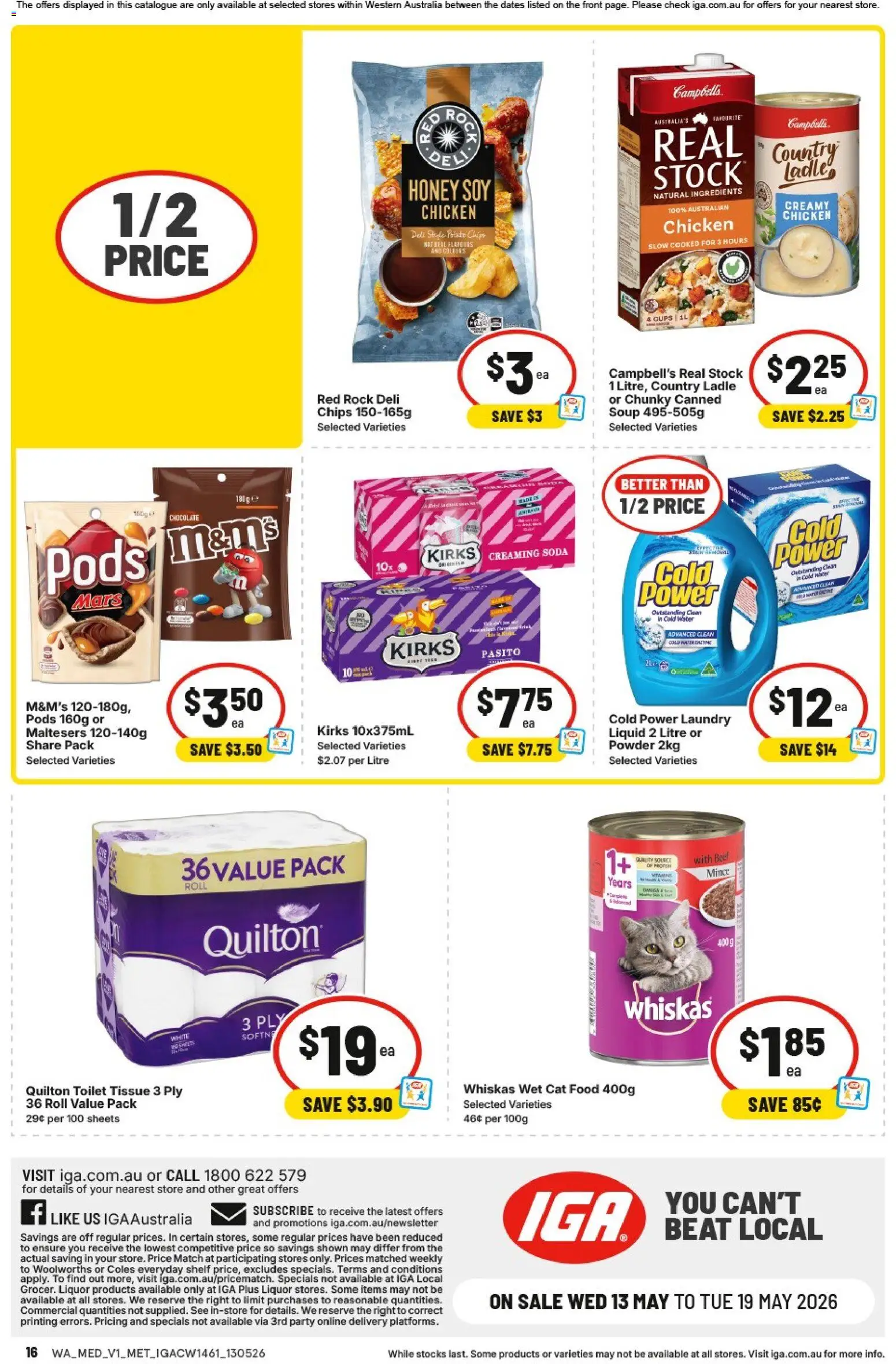 IGA catalogue - valid from 13.05.2026 | Page: 17 | Products: Cleaner, Conditioner, Toothpaste, Dog food