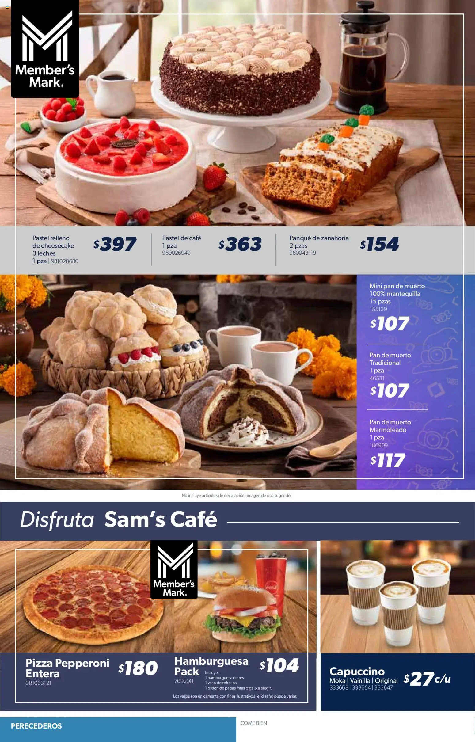 Nuevas ofertas de Sam's Club válidas en toda la República Mexicana desde el 04/09/2026. ¡Encuentra las mejores ofertas en Sam's Club catálogo! | Página: 8 | Productos: Pastel, Res, Hamburguesa, Zanahoria