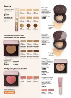 Vista previa de Natura campaña 12 2026, nuevo folleto de la tienda, válido en México a partir del 31/07/2026 | Página: 59 | Productos: Brillo, Polvo compacto, Polvo, Rubor