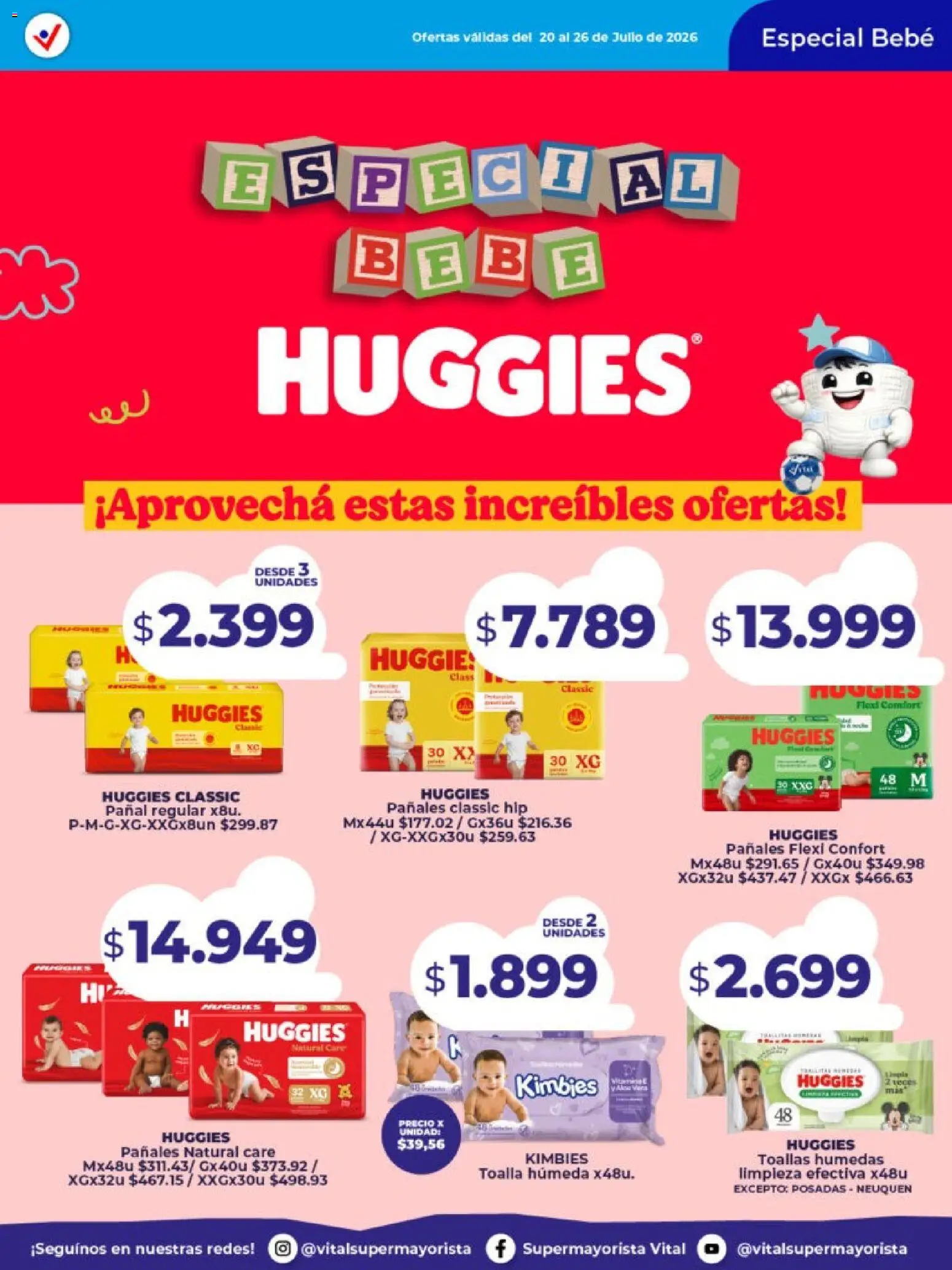 Vital - Especial de pañales │ válido desde el 20/07/2026 | Página: 4 | Productos: Toalla, Toallas, Pañales