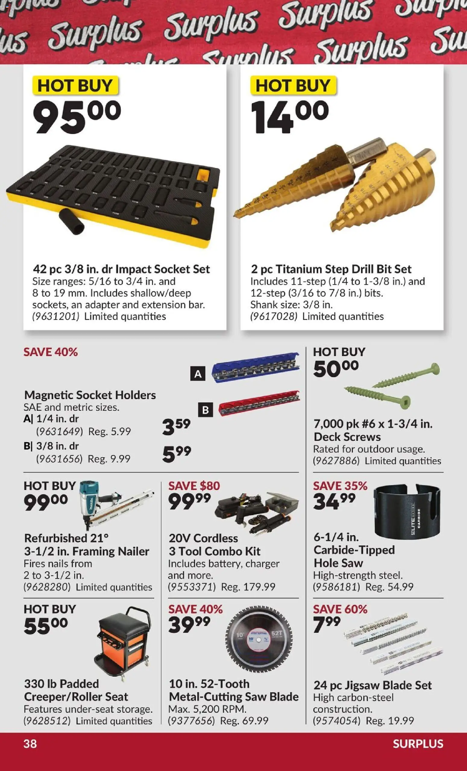 Princess Auto flyer valid from Aug 25, 2026 | Page: 39 | Products: Jigsaw, PC, Adapter, Socket