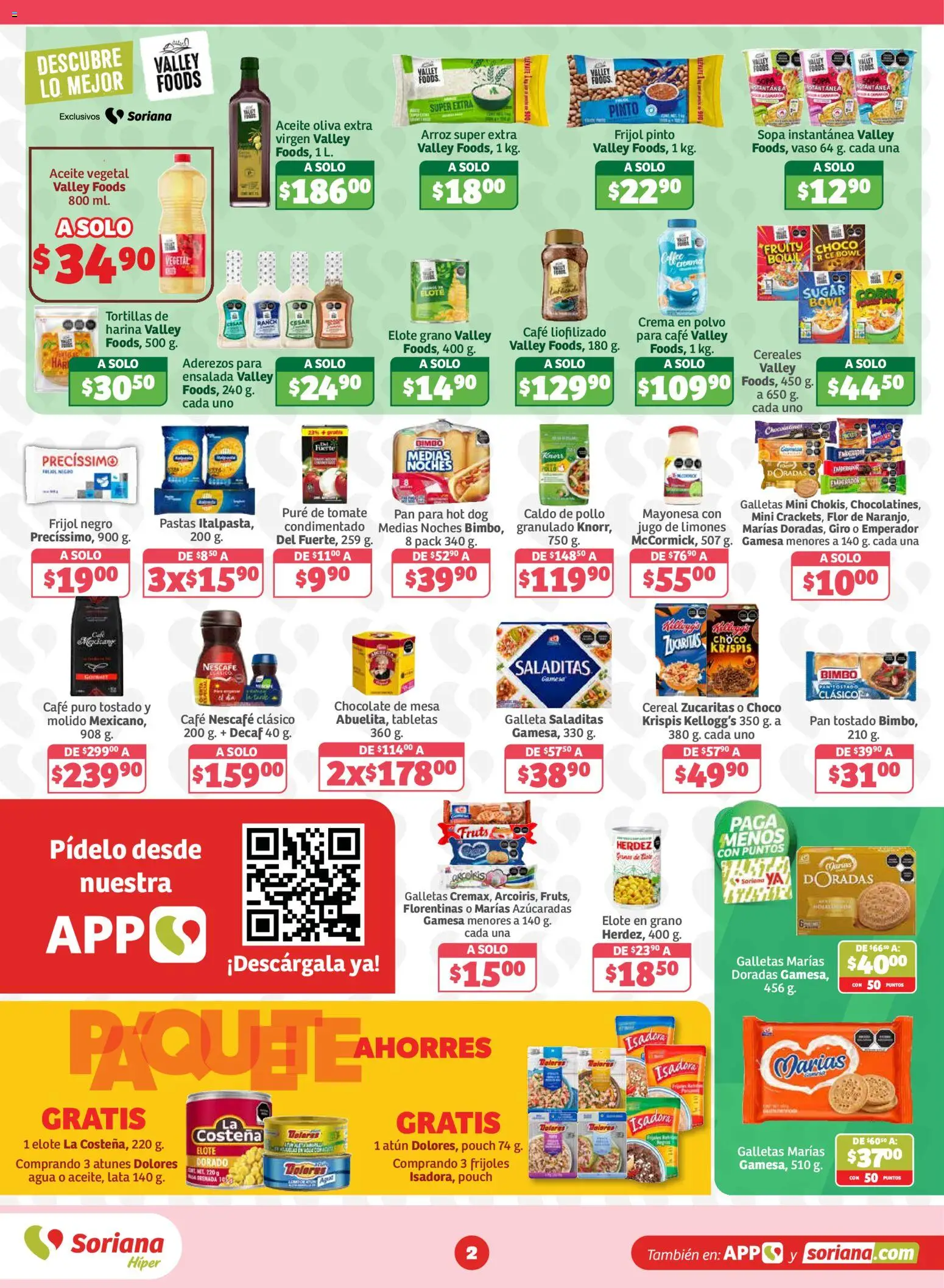 Nuevas ofertas de Soriana válidas en toda la República Mexicana desde el 02/10/2026. ¡Encuentra las mejores ofertas en Soriana Híper - En México Oferta se dice Soriana! | Página: 2