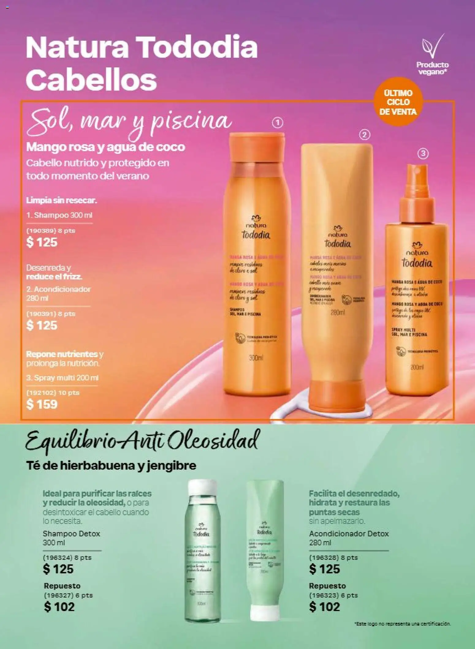 Nuevas ofertas de Natura válidas en toda la República Mexicana desde el 21/08/2026. ¡Encuentra las mejores ofertas en Natura campaña 13 2026! | Página: 134 | Productos: Coco, Agua, Mango, Té