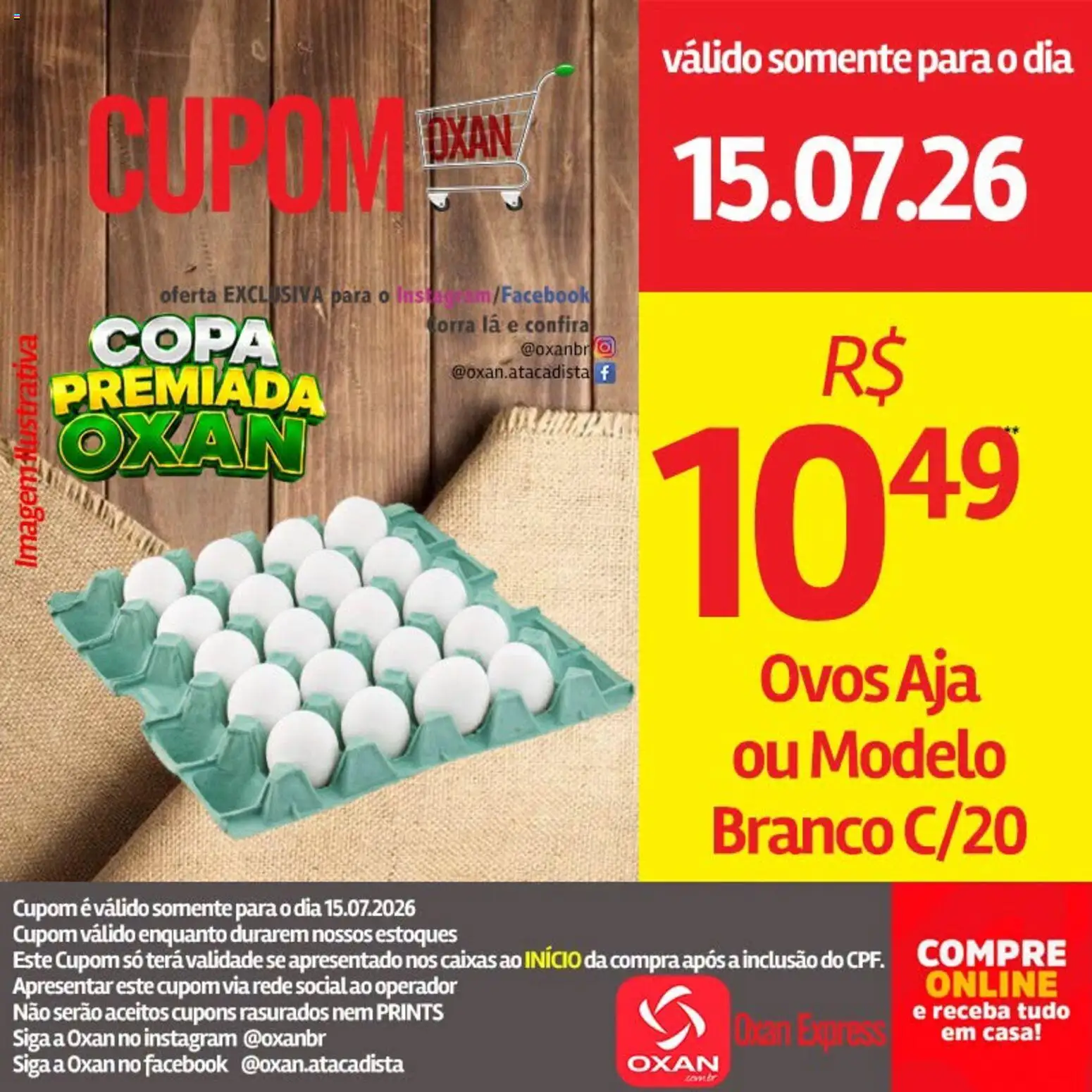 Oxan Atacadista Folheto - válido de 15/07/2026 | Página: 5 | Produtos: Ovos, Copa