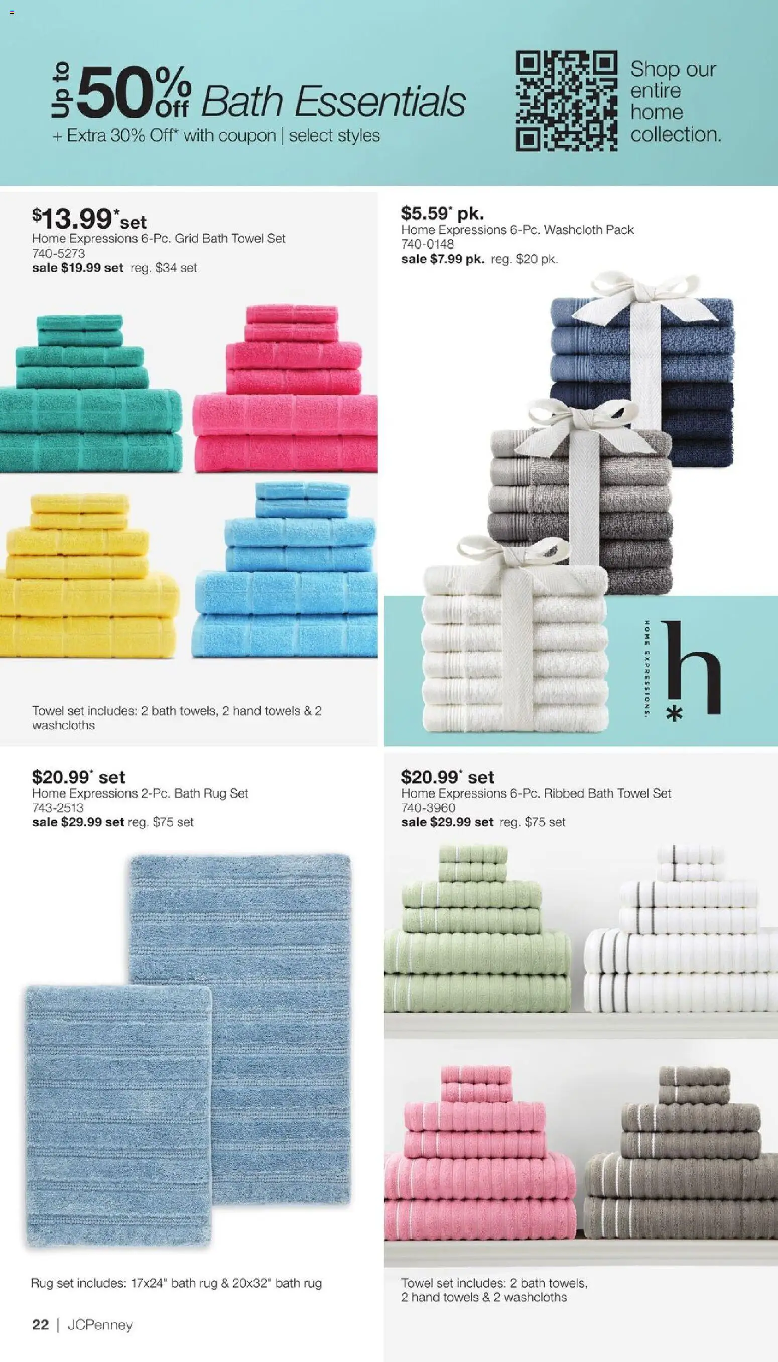 JCPenney Semi-Annual Home Sale - valid from 07/13/2026 | Page: 21 | Products: Bath