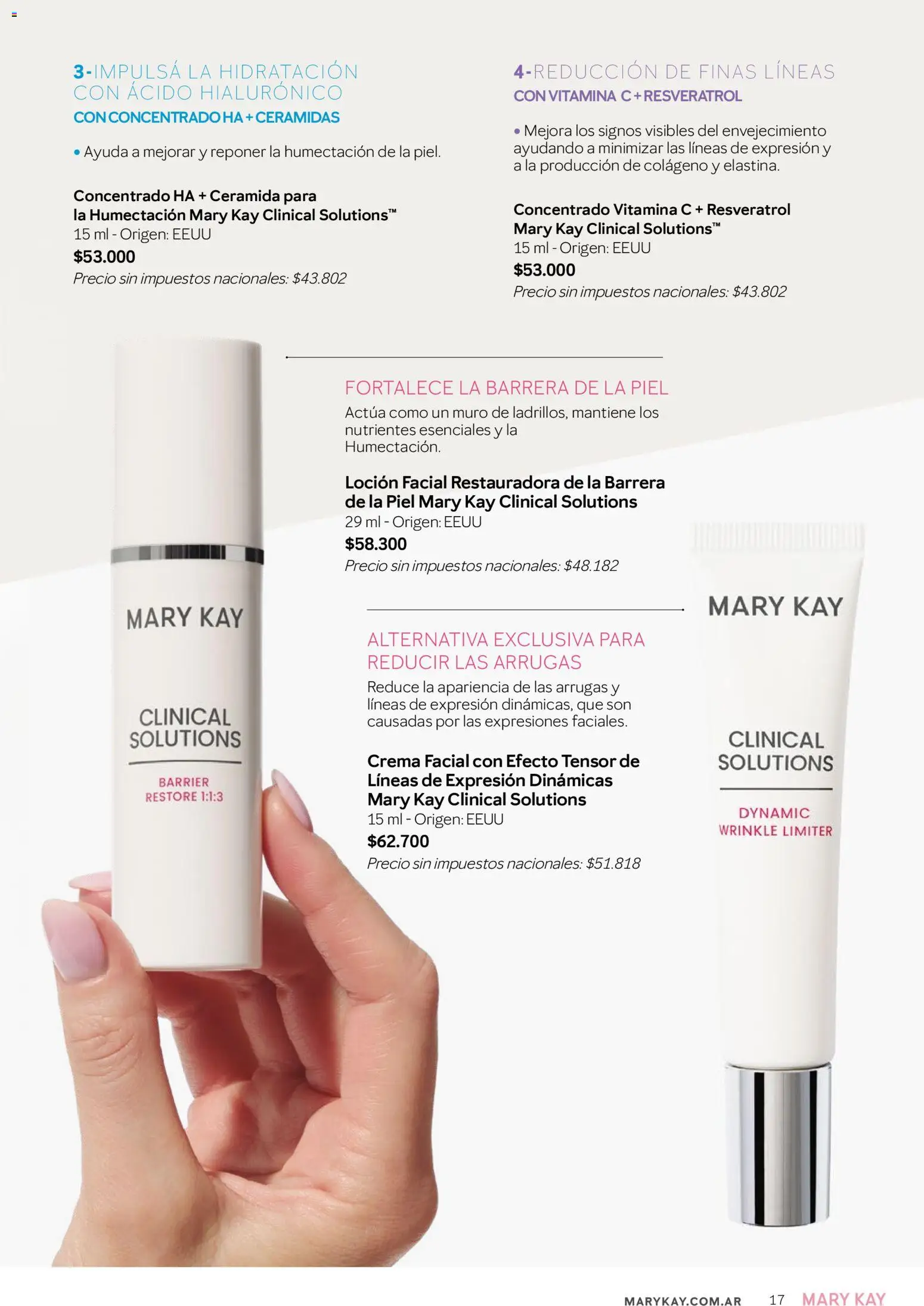 Mary Kay - Catálogo │ válido desde el 01/09/2026 | Página: 17 | Productos: Crema facial, Loción, Crema