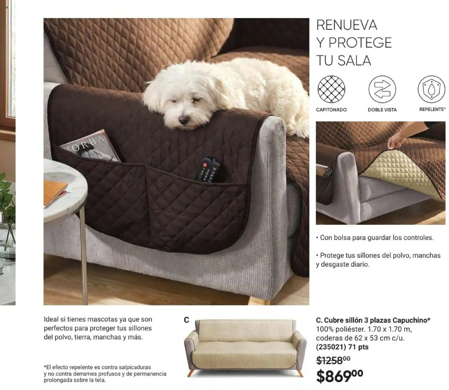 Nuevas ofertas de AVON válidas en toda la República Mexicana desde el 24.04.2026. ¡Encuentra las mejores ofertas en AVON Casa & Estilo 7 2026! | Página: 121 | Productos: Bolsa, Sillón, Repelente, Sobre