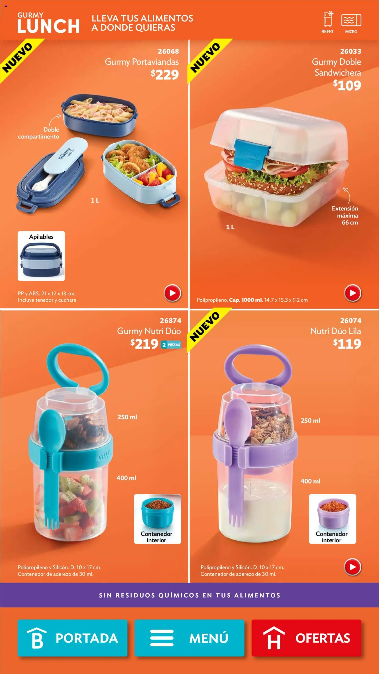 Nuevas ofertas de Betterware válidas en toda la República Mexicana desde el 31/08/2026. ¡Encuentra las mejores ofertas en Betterware campaña 9 2026! | Página: 45 | Productos: Aderezo, Extensión, Contenedor, Tenedor