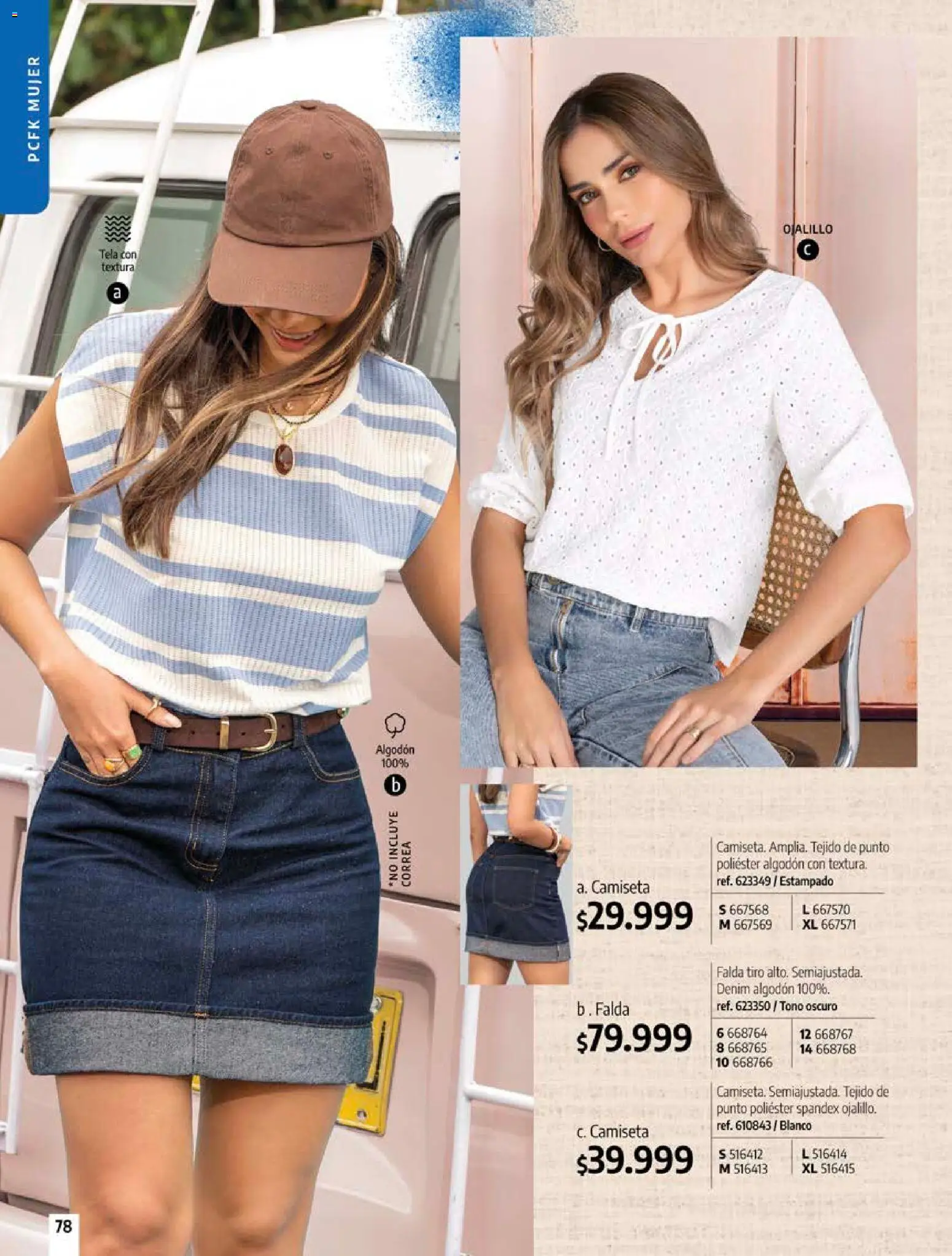 Pacifika revista - valida desde el 12/07/2026 | Página: 78 | Productos: Algodón, Falda, Camiseta