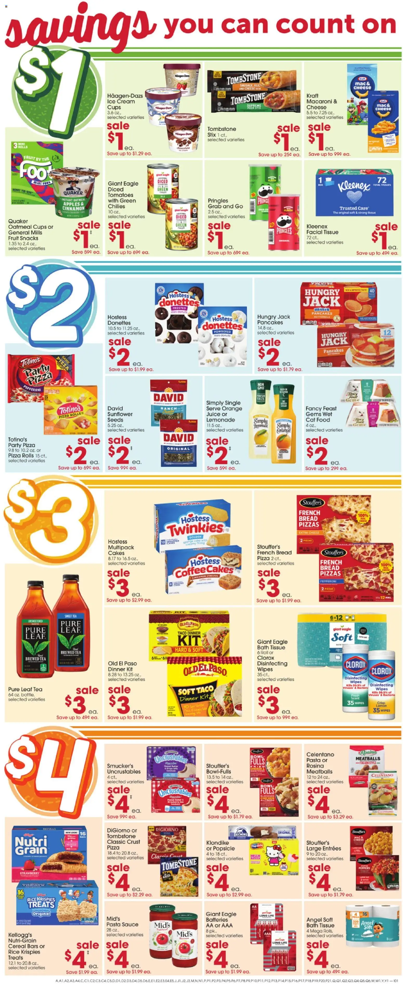 Giant Eagle Weekly Ad - valid from 11.06.2026 | Page: 4 | Products: Chocolate, Tomatoes, Sponge, Ice cream