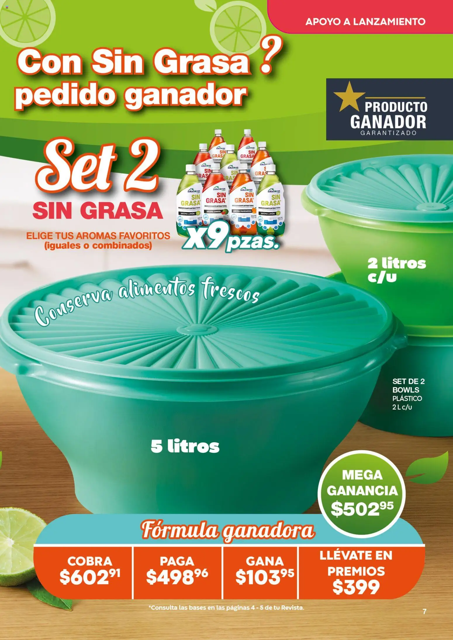 Nuevas ofertas de Fuller válidas en toda la República Mexicana desde el 10.06.2026. ¡Encuentra las mejores ofertas en Fuller Gana Mas 5 2026! | Página: 7 | Productos: Sandía, Limón, Desengrasante