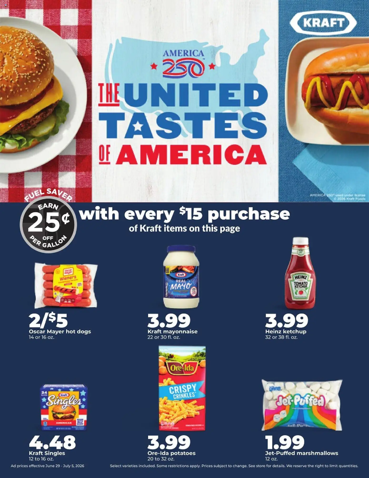 HyVee Weekly Ad - valid from 06/29/2026 | Page: 10 | Products: Ketchup, Potatoes, Mayonnaise, Hot Dogs