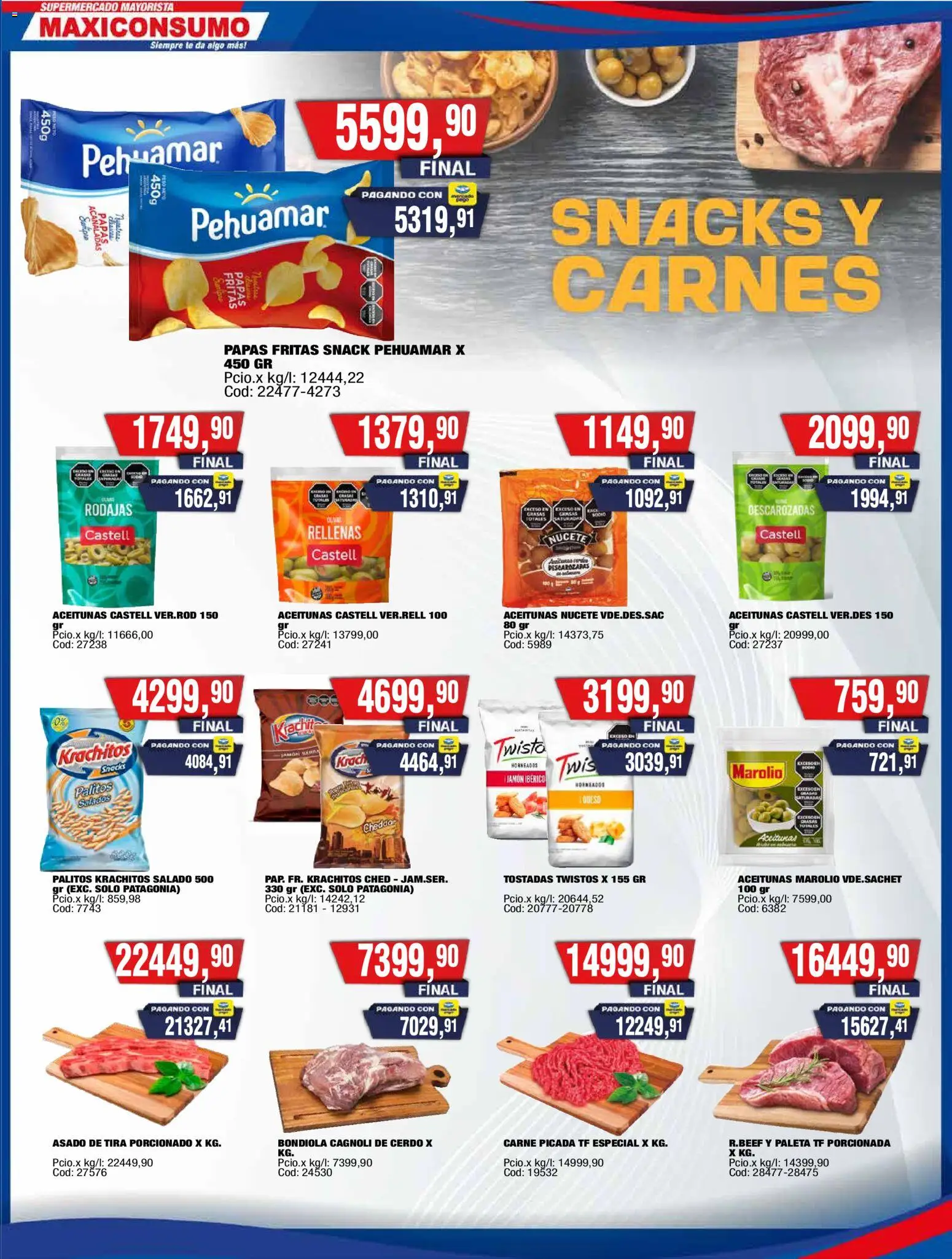 Maxiconsumo ofertas │ válido desde el 16.03.2026 | Página: 13 | Productos: Aceitunas, Queso, Té, Papas fritas