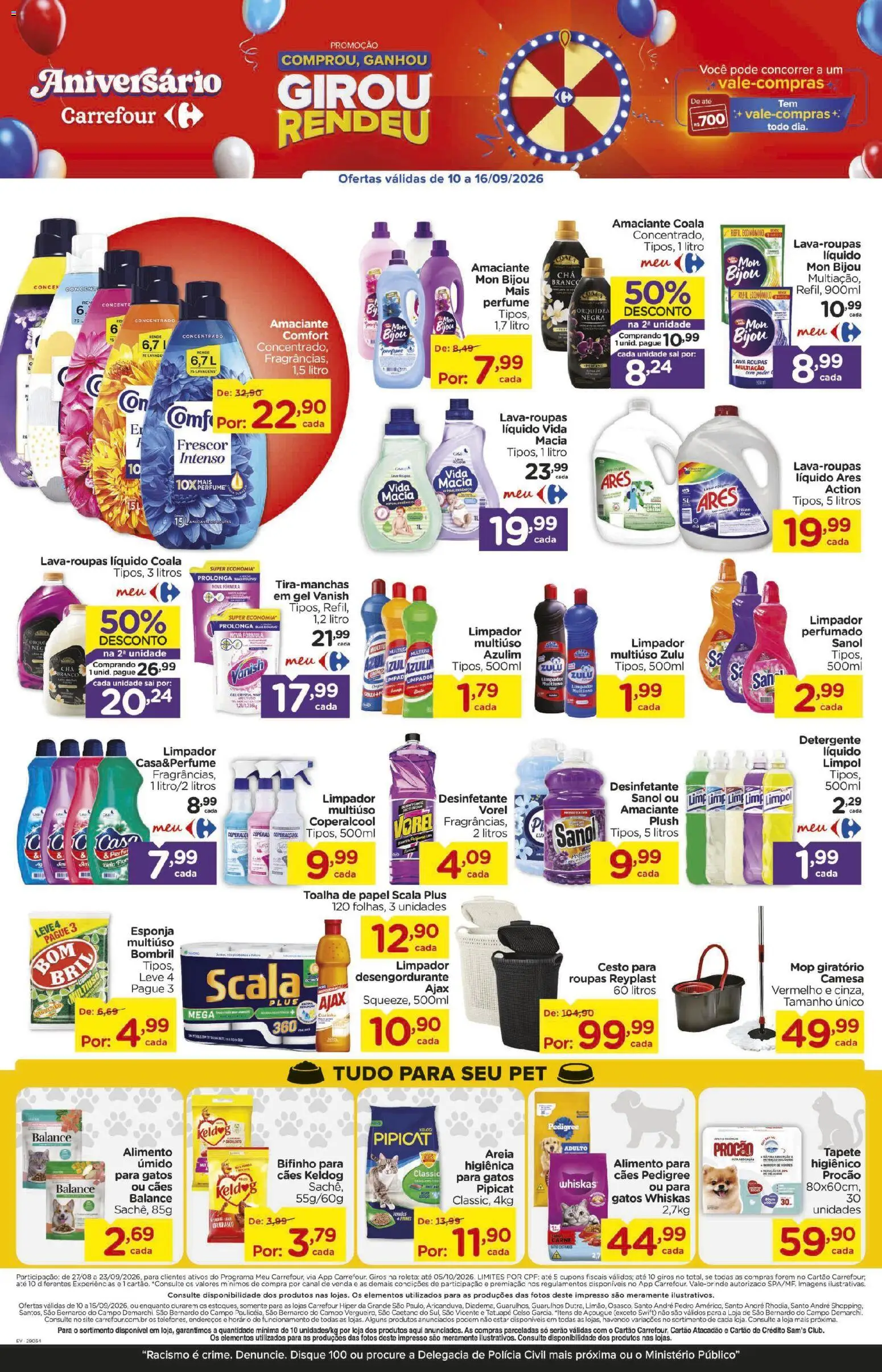 Carrefour Folheto - válido de 10/09/2026 | Página: 7 | Produtos: Pera, Orquídea, Limpador multiuso, Carne
