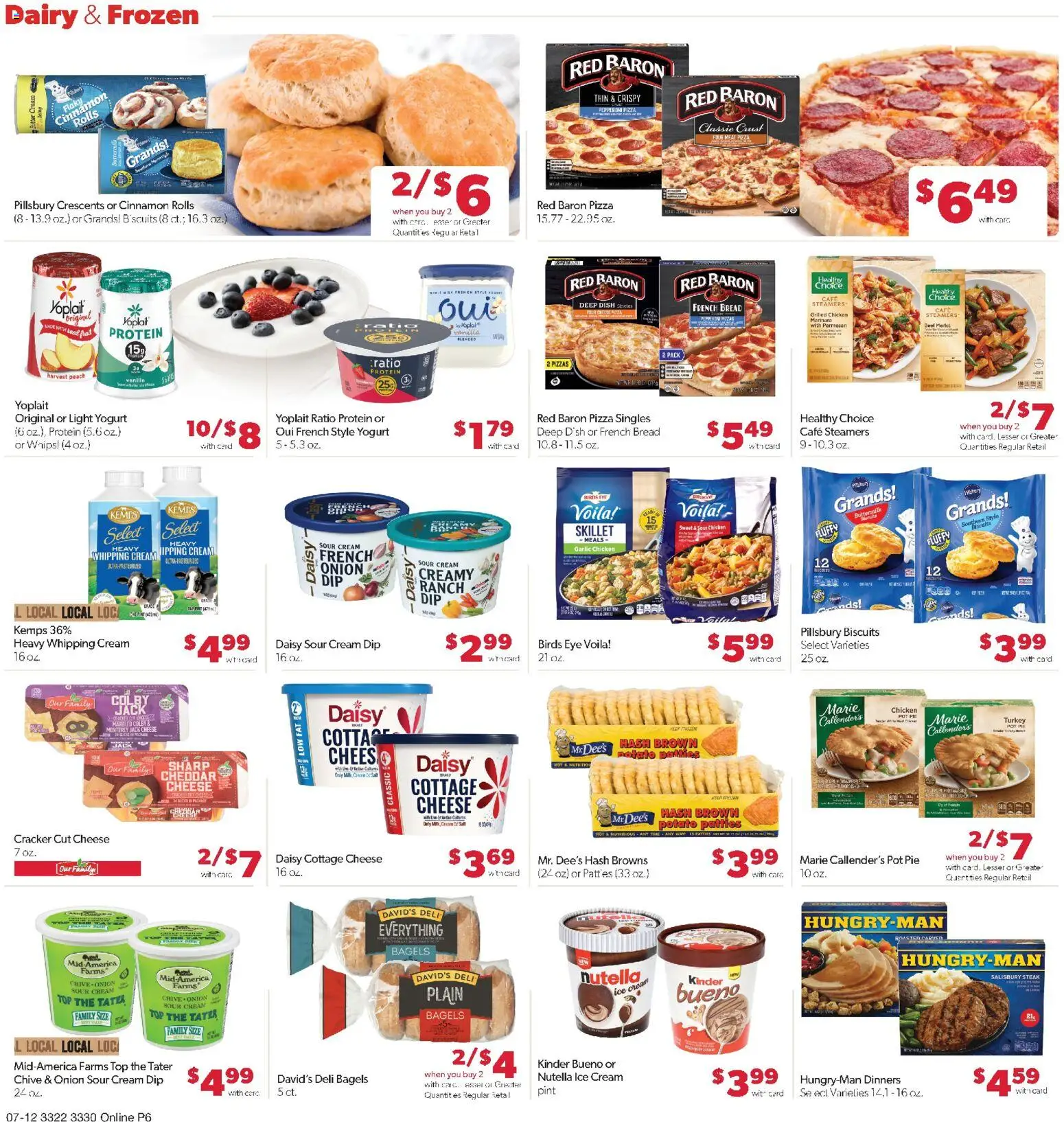 Family Fare Weekly Ad - MN - valid from 07/12/2026 | Page: 10 | Products: Skillet, Butter, Ice cream, Onion