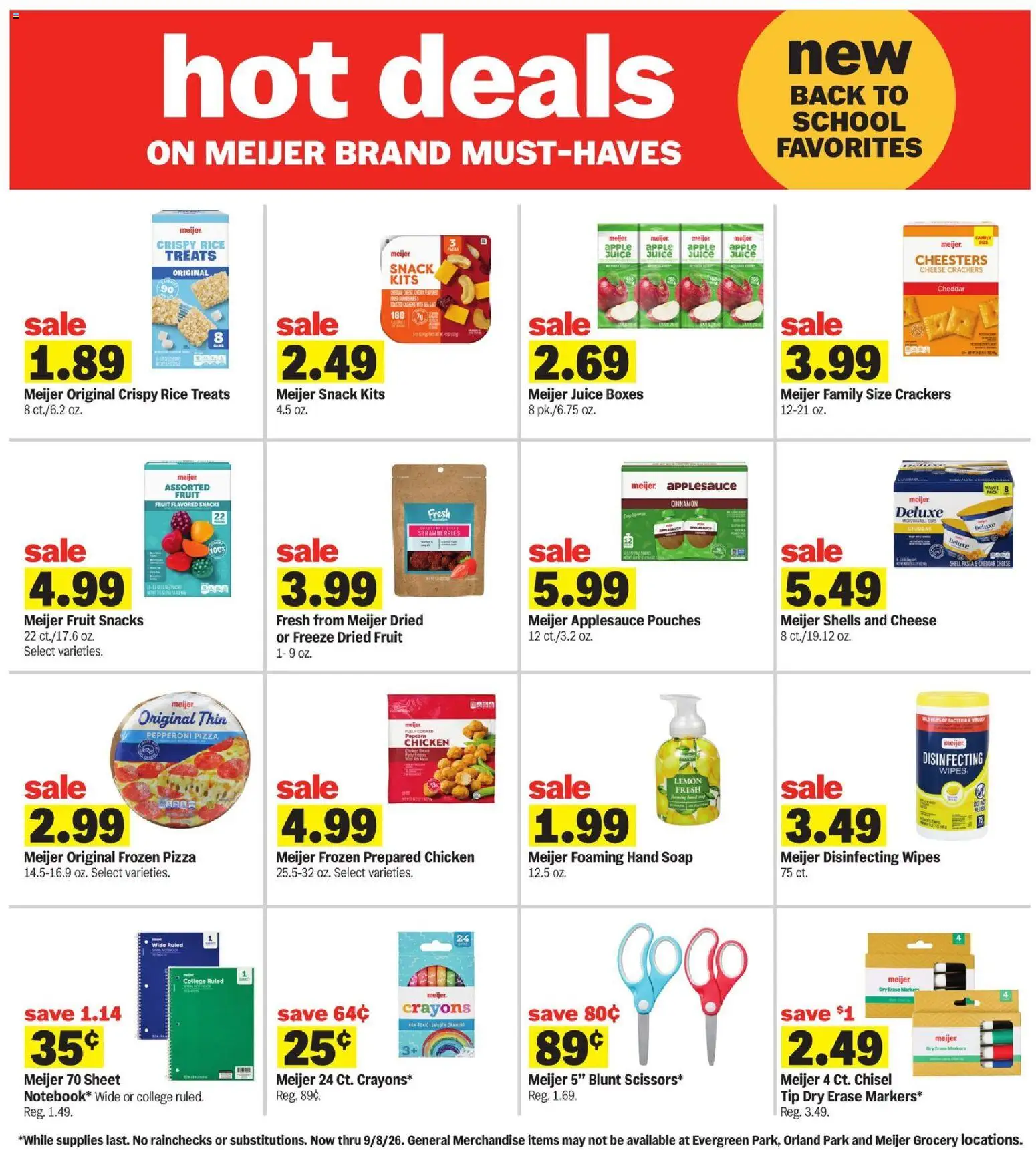 Meijer Weekly Ad - valid from 08/05/2026 | Page: 17 | Products: Juice, Strawberries, Pasta, Lemon