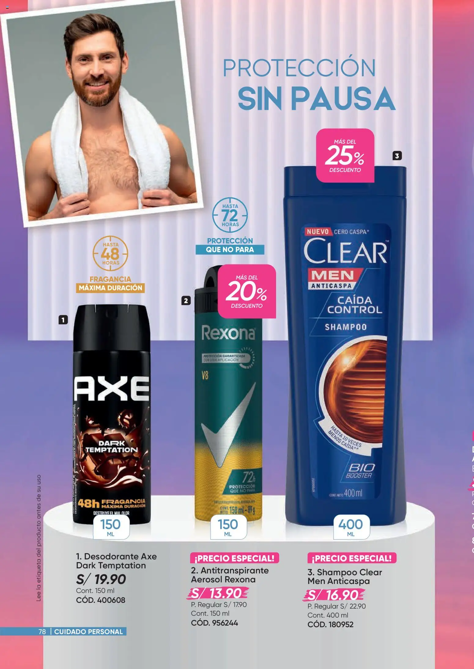 Catálogo Azzorti válido desde 09/03/2026 | Página: 78 | Productos: Shampoo, Desodorante, Antitranspirante, Fragancia