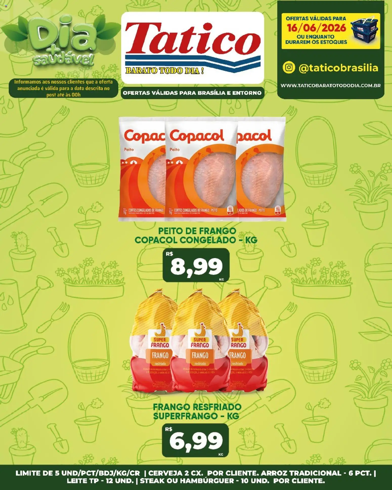 Tatico Folheto - válido de 16.06.2026 | Página: 21 | Produtos: Leite, Arroz, Frango, Peito de frango