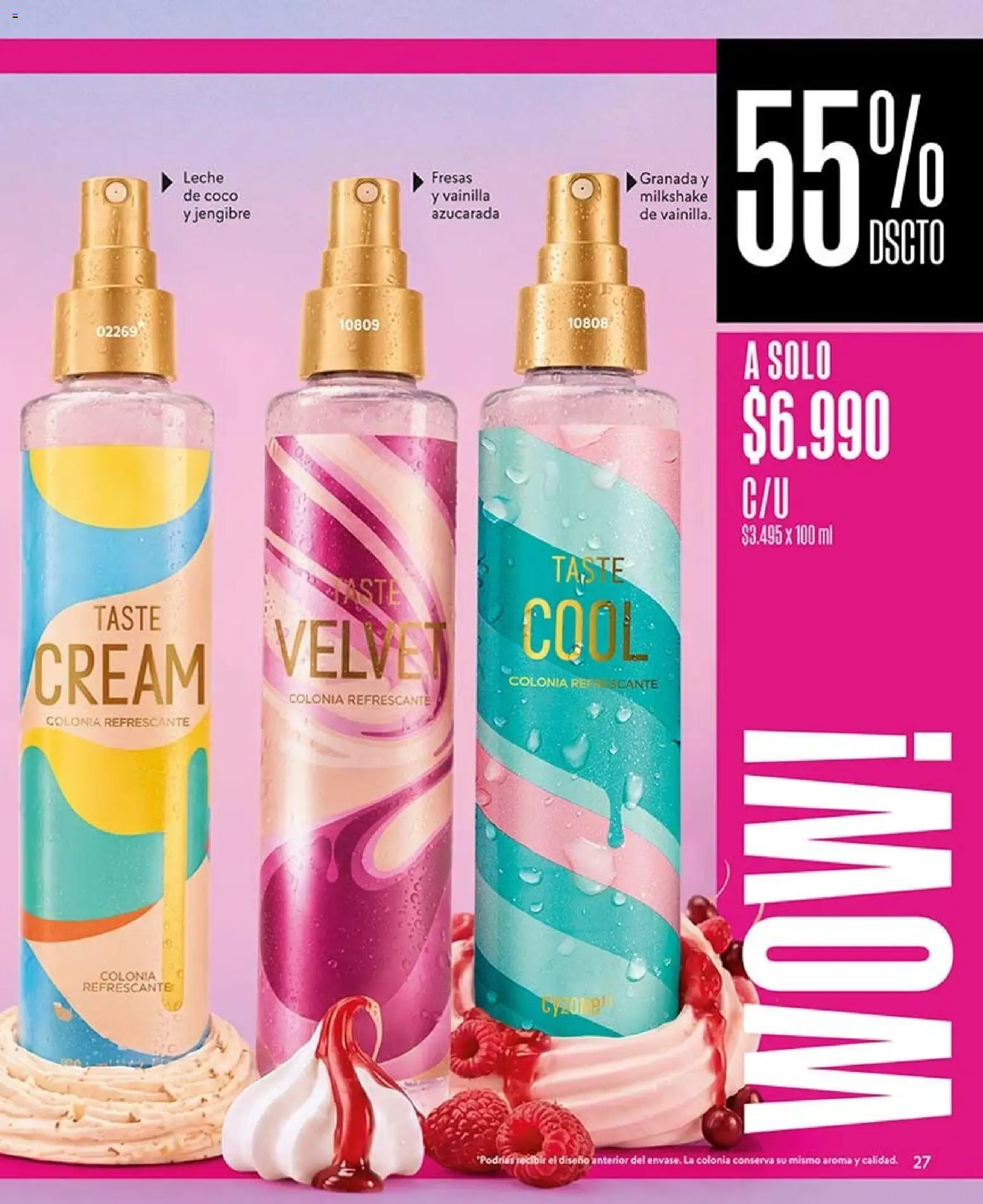 Catálogo CyZone Campaña 14 │ válido desde el 16.08.2026 | Página: 27 | Productos: Coco, Vainilla, Jengibre, Leche