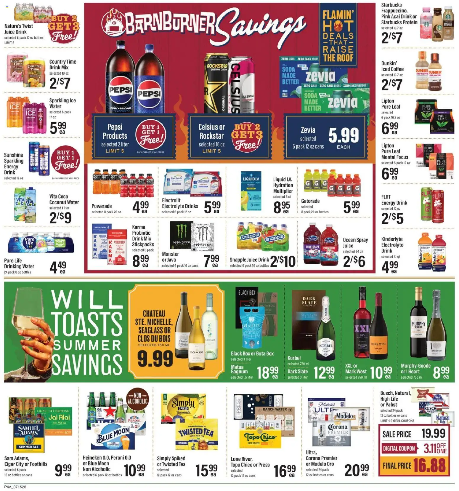 Lowes Foods Weekly Ad - valid from 07/15/2026 | Page: 6 | Products: Box, Juice, Tea, Sugar