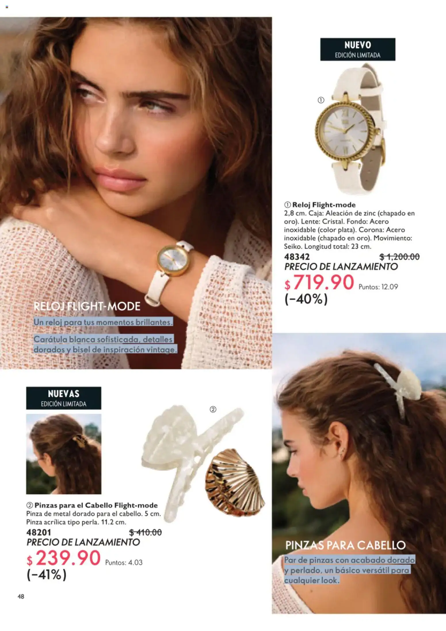 Nuevas ofertas de Oriflame válidas en toda la República Mexicana desde el 01/08/2026. ¡Encuentra las mejores ofertas en Oriflame campaña 11 2026! | Página: 48 | Productos: Caja, Reloj, Pinza