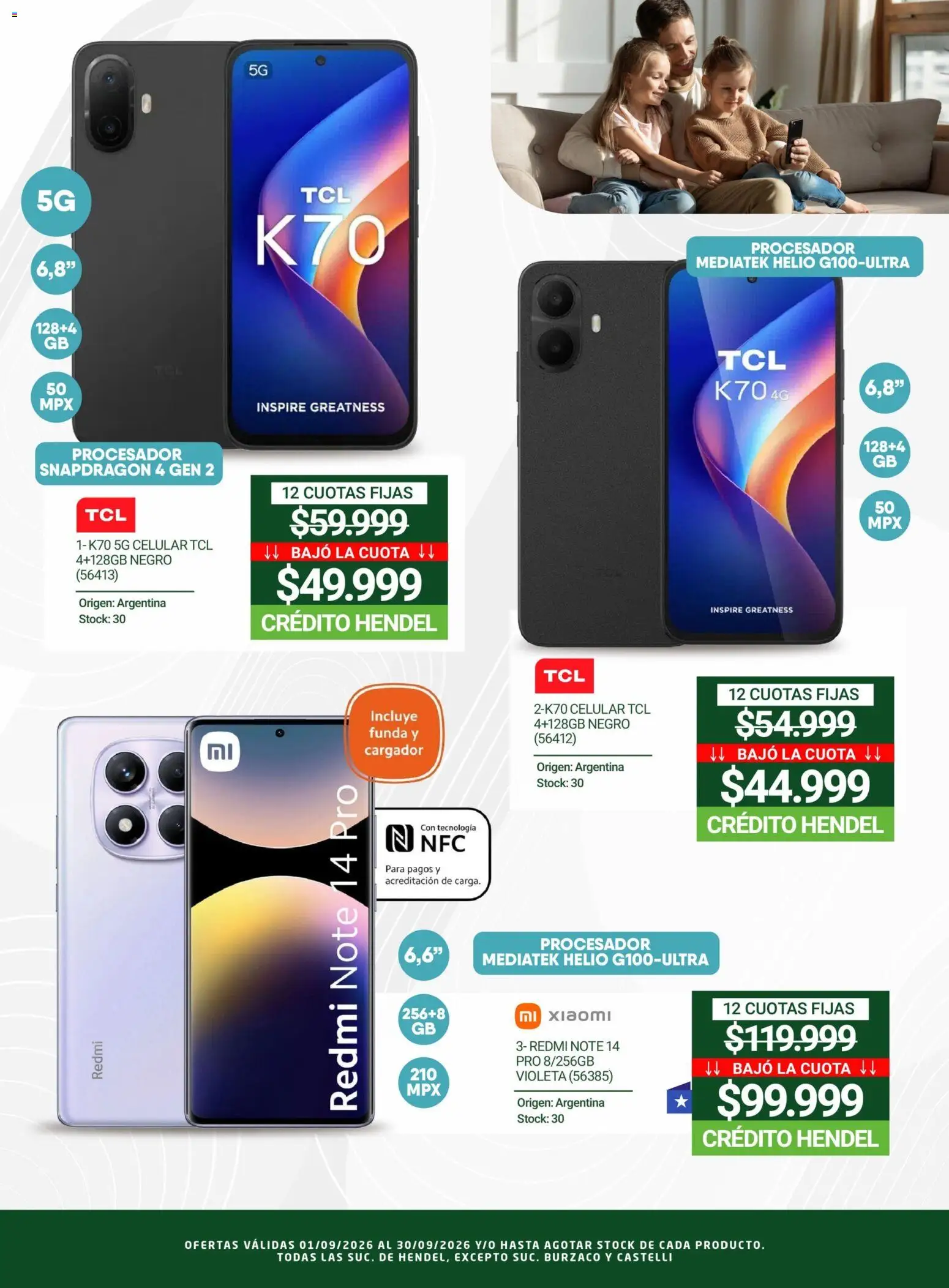 Hendel catálogo │ válido desde el 01/09/2026 | Página: 4 | Productos: Celular, Cargador