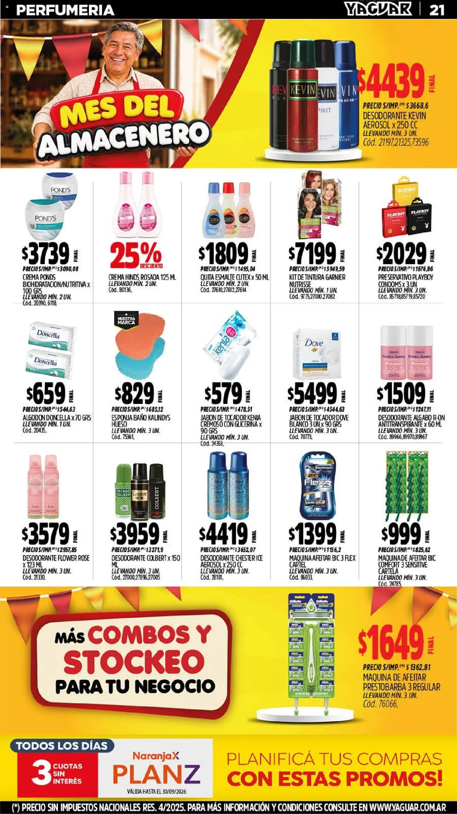 Yaguar - Oferta Semanal Misiones │ válido desde el 14/09/2026 | Página: 21 | Productos: Baño, Tintura, Jabón, Esponja
