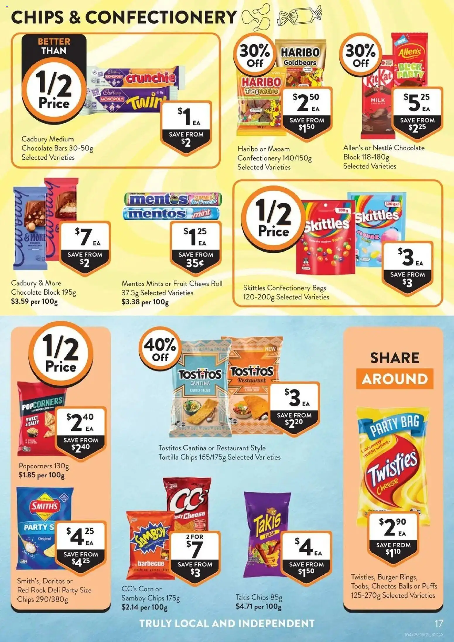 Foodworks catalogue - valid from 16/09/2026 | Page: 17 | Products: Confectionery, Milk, Cheese, Fruit