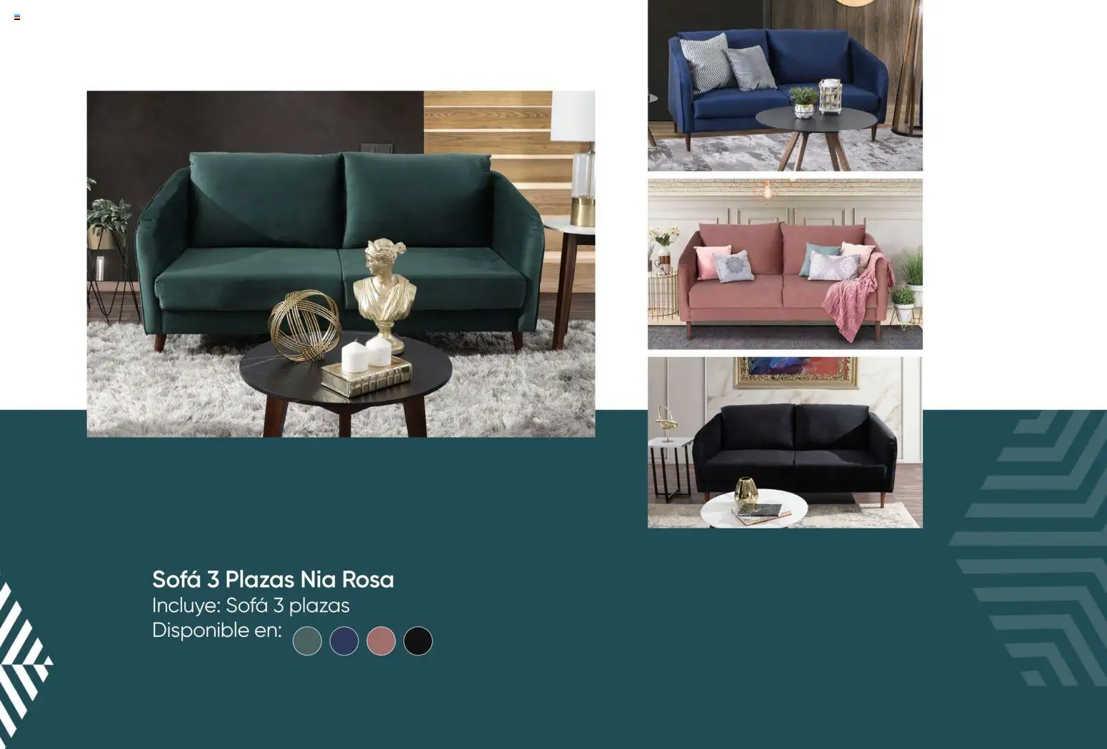 Nuevas ofertas de Muebles Dico válidas en toda la República Mexicana desde el 05.01.2026. ¡Encuentra las mejores ofertas en Muebles Dico catálogo Roma Condesa! | Página: 39 | Productos: Sofá